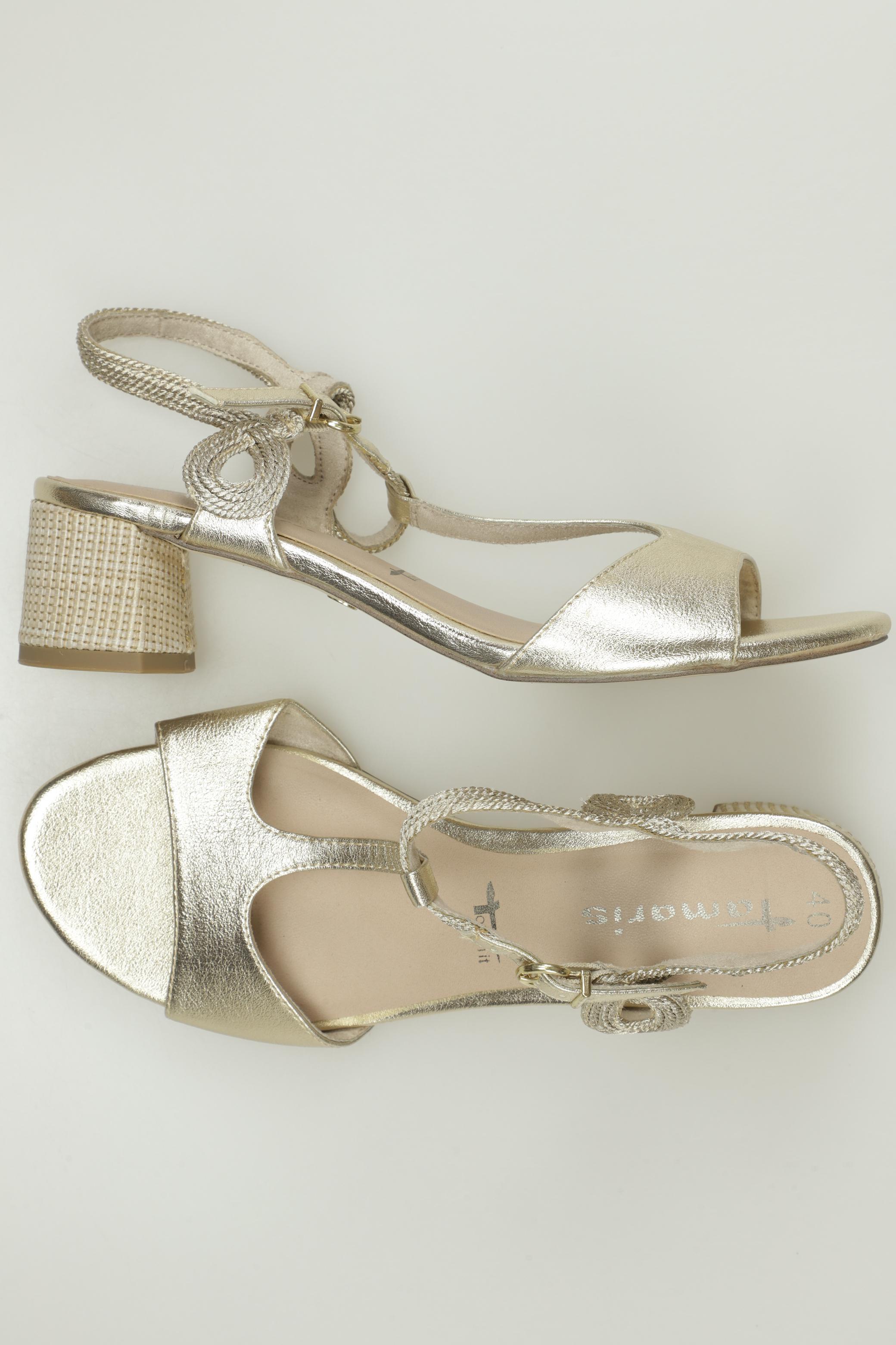 

Tamaris Damen Sandale, gold, Gr. 40