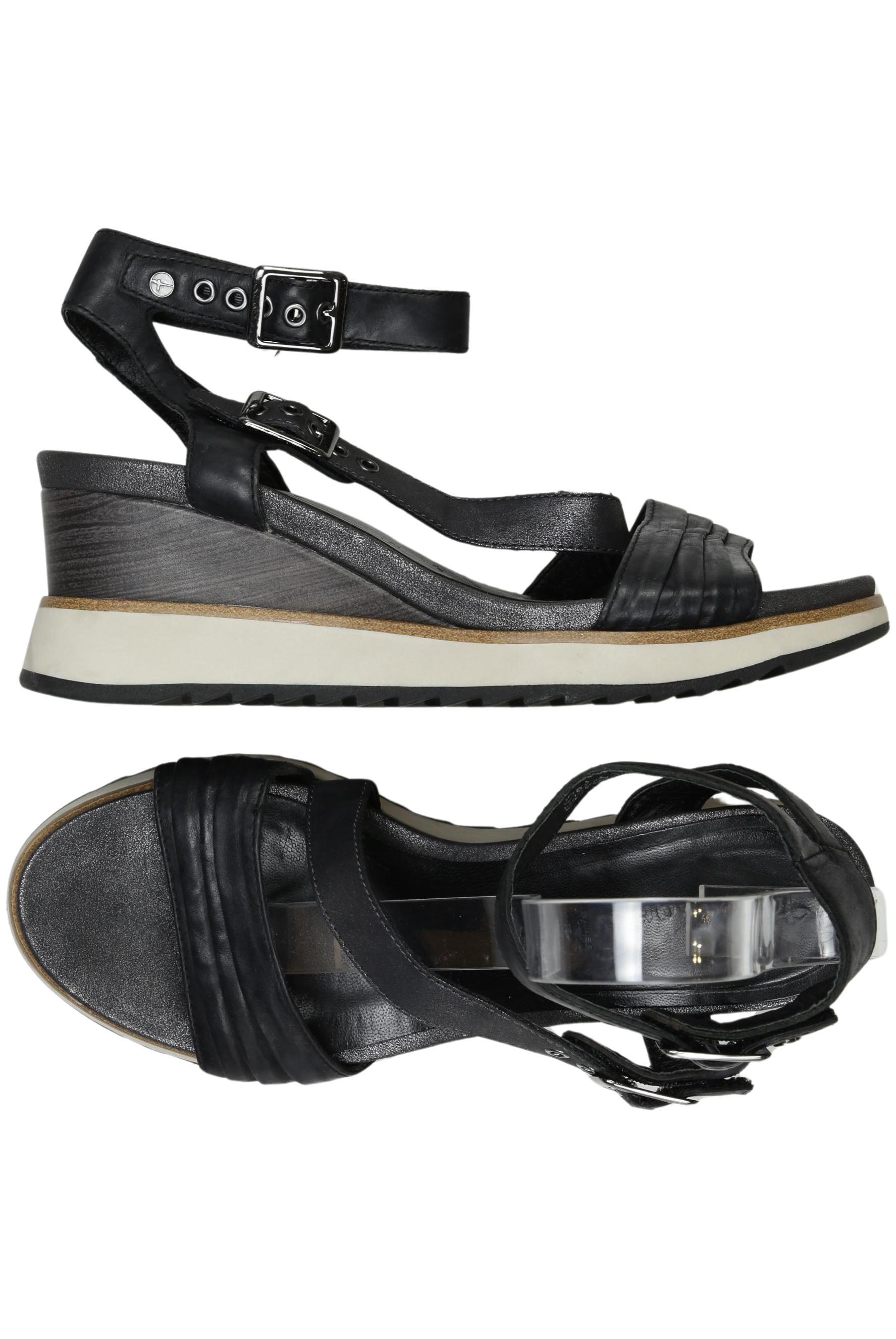 

Tamaris Damen Sandale, schwarz, Gr. 41