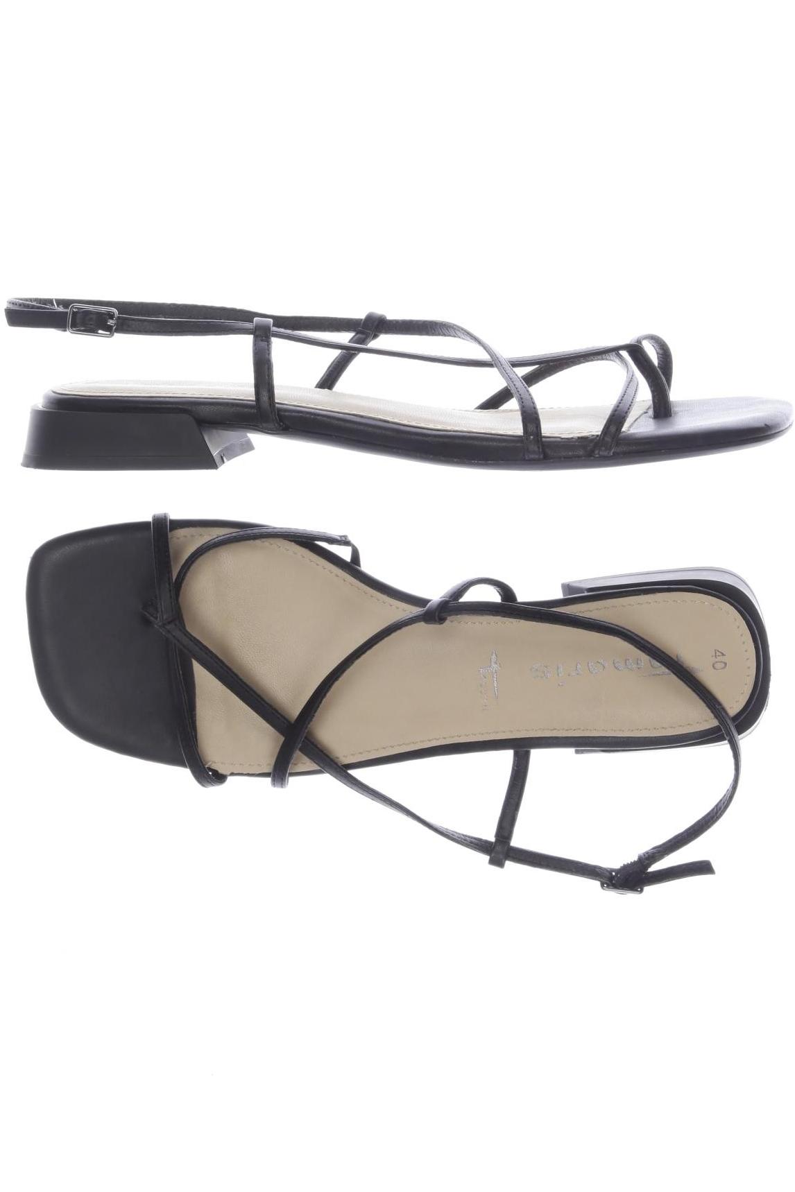 

Tamaris Damen Sandale, schwarz, Gr. 40