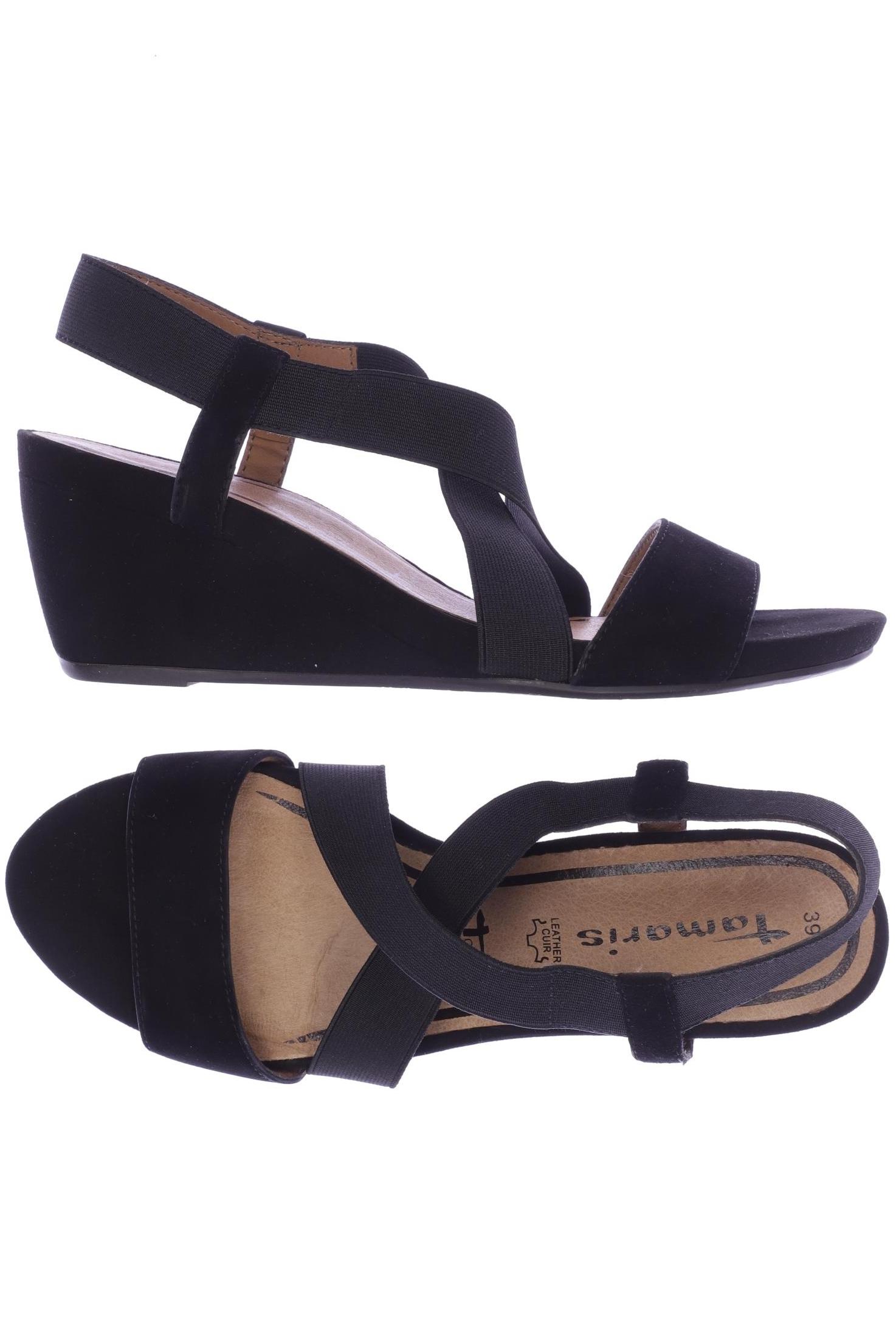 

Tamaris Damen Sandale, schwarz, Gr. 39