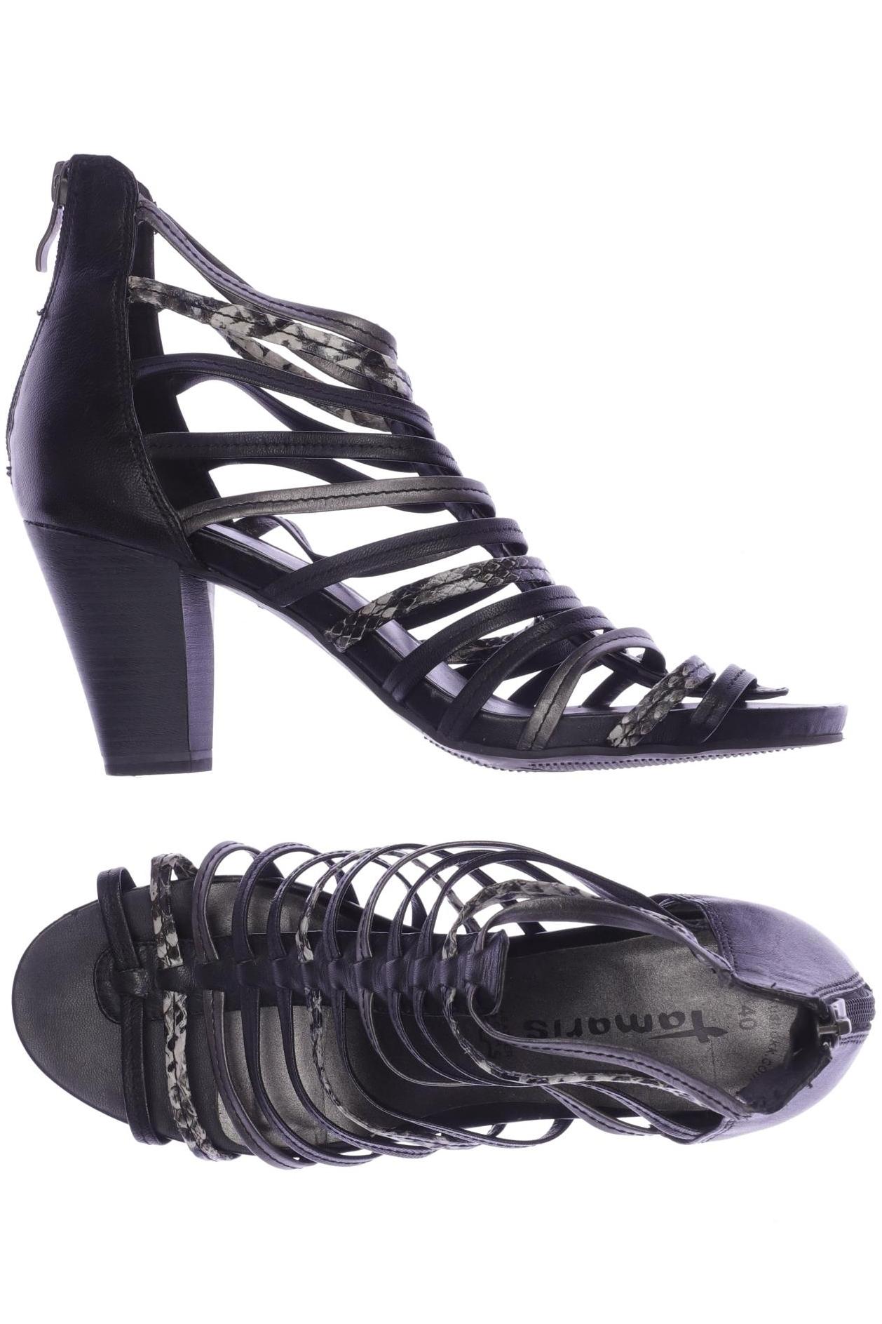 

Tamaris Damen Sandale, schwarz, Gr. 40
