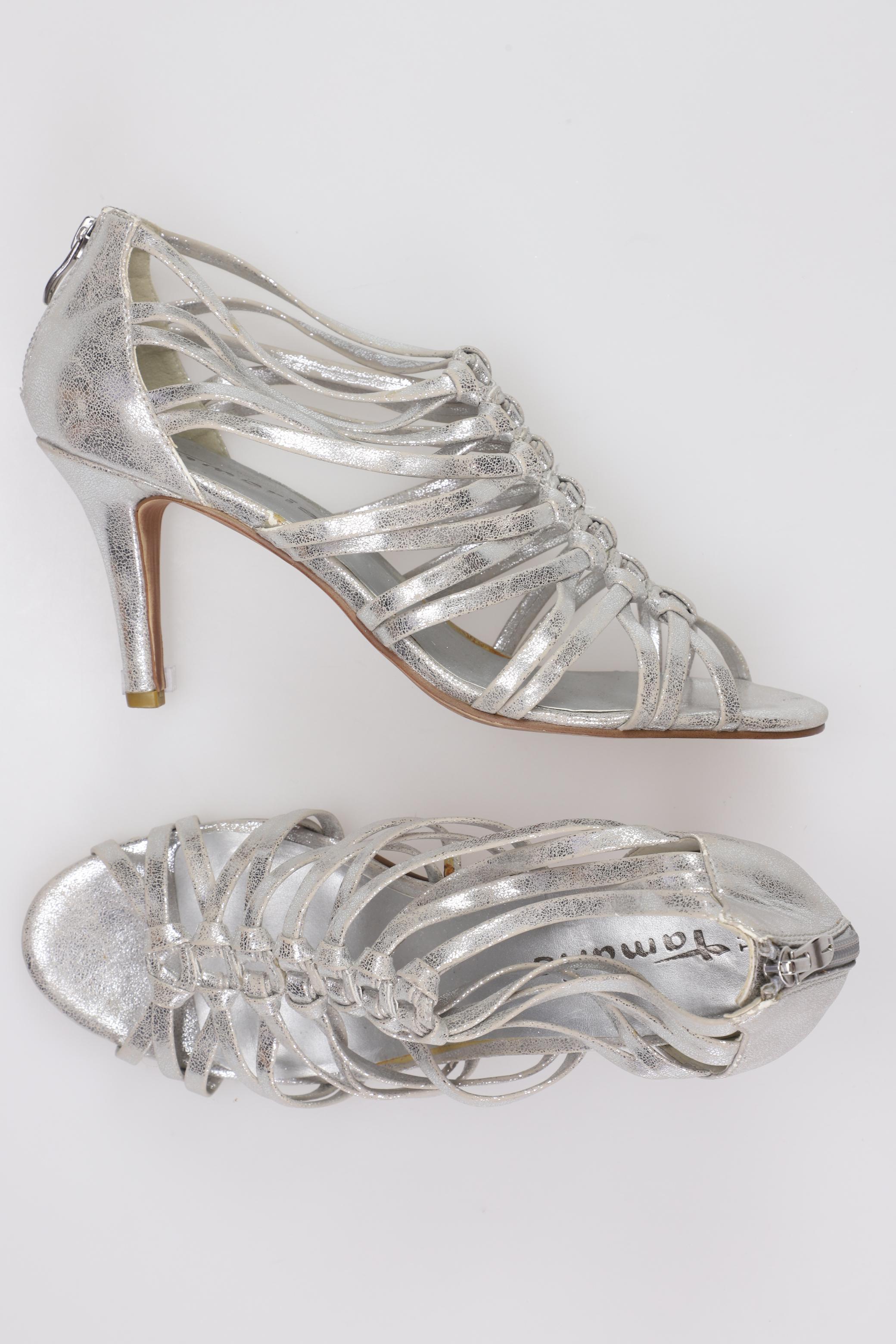 

Tamaris Damen Sandale, silber, Gr. 41