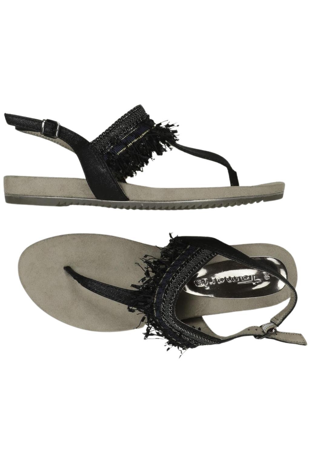 

Tamaris Damen Sandale, schwarz, Gr. 39