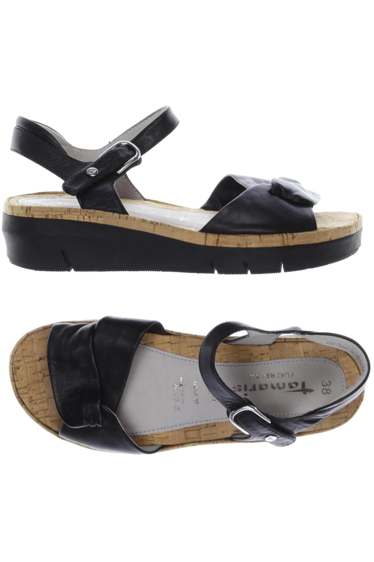 

Tamaris Damen Sandale, schwarz, Gr. 38