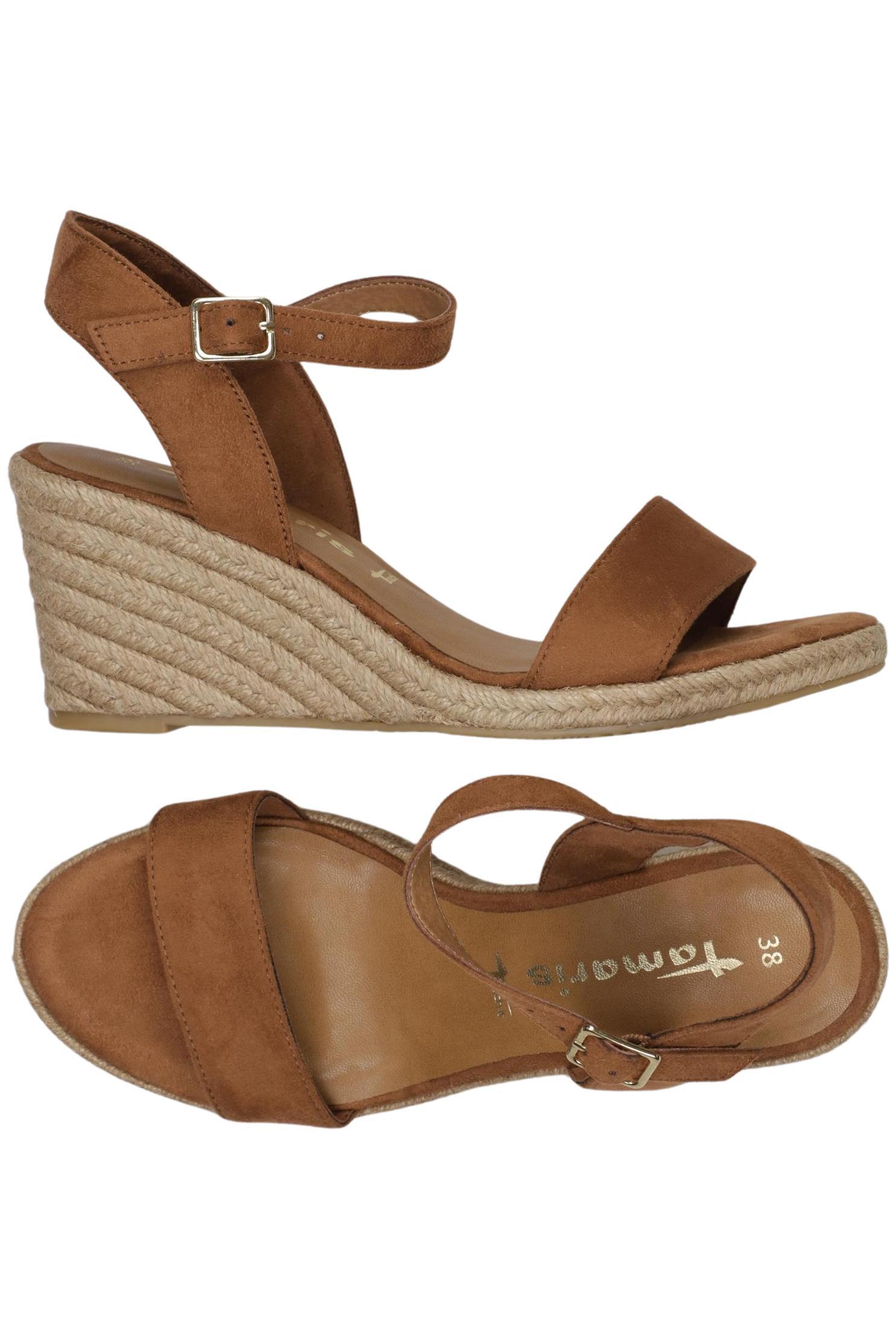 

Tamaris Damen Sandale, braun, Gr. 38