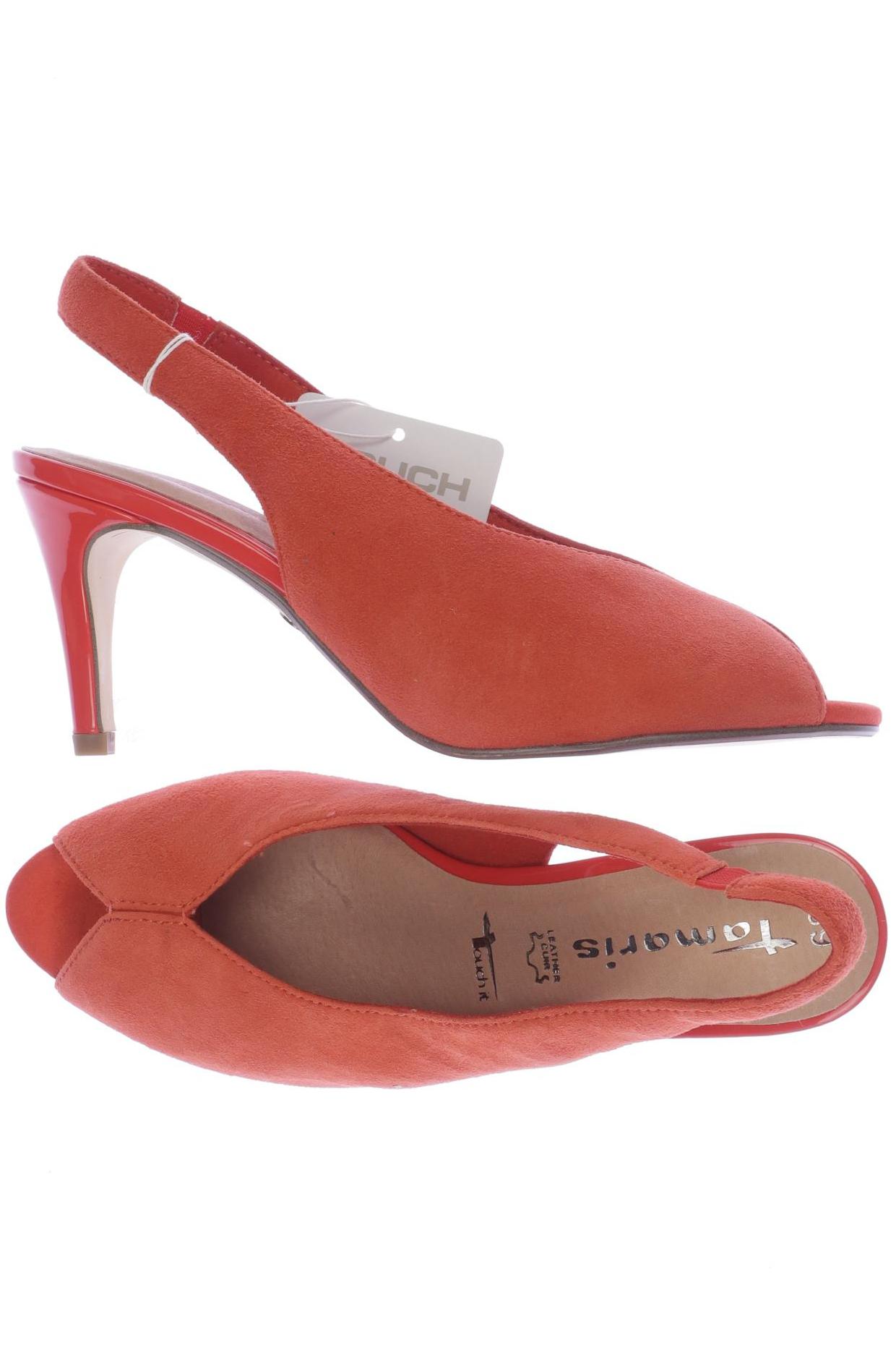 

Tamaris Damen Sandale, orange, Gr. 39