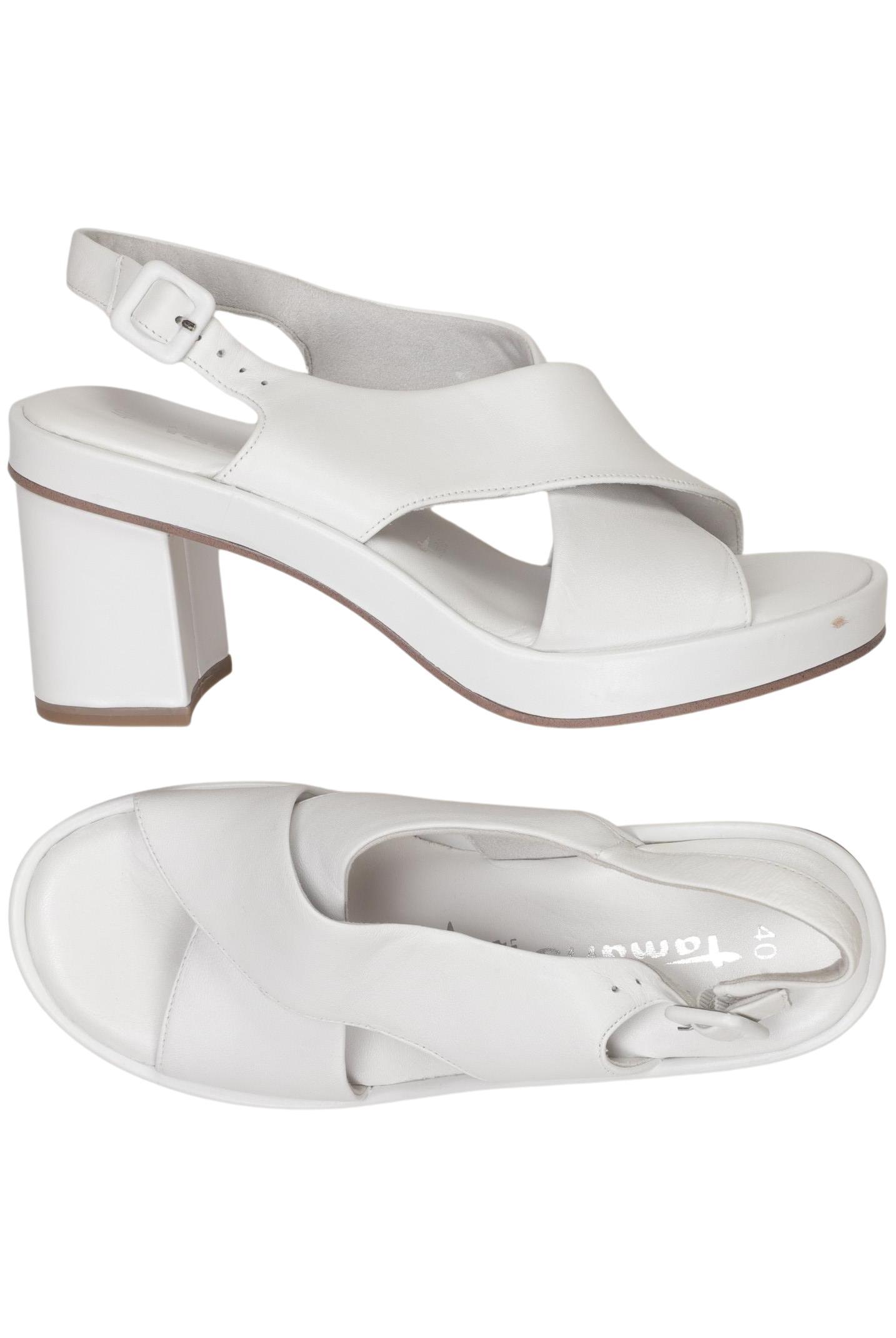 

Tamaris Damen Sandale, weiß, Gr. 40