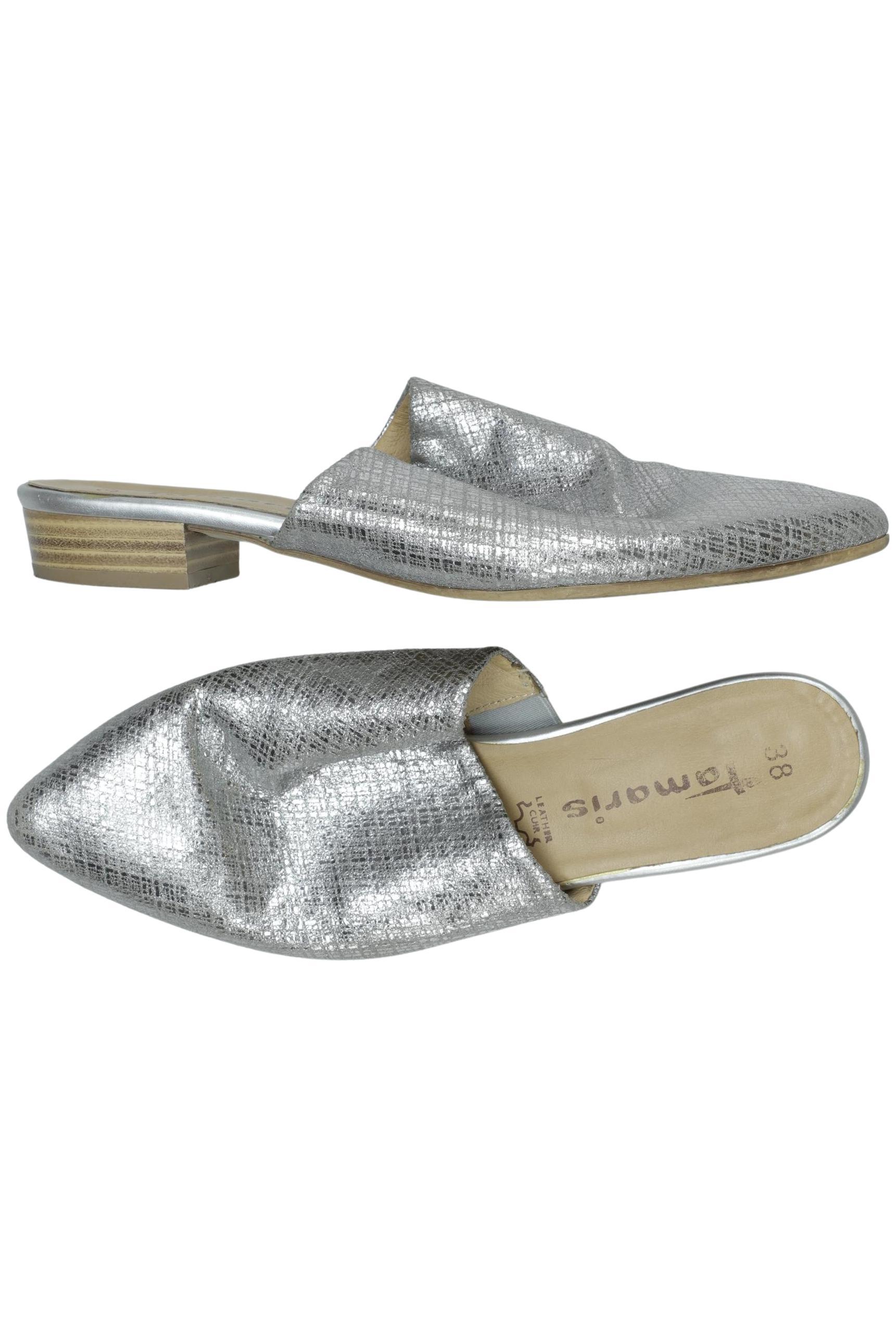

Tamaris Damen Sandale, silber, Gr. 38