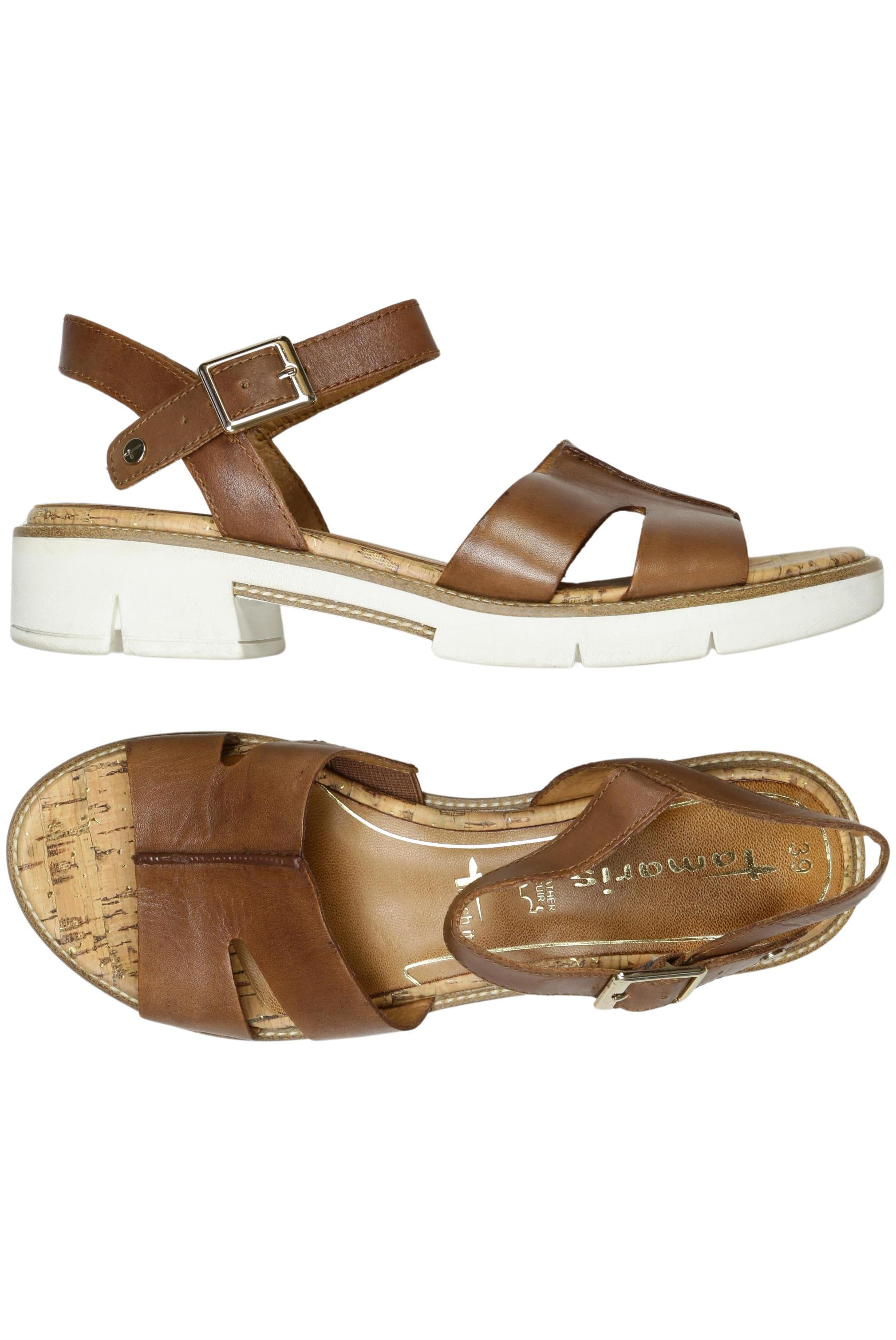 

Tamaris Damen Sandale, braun, Gr. 39