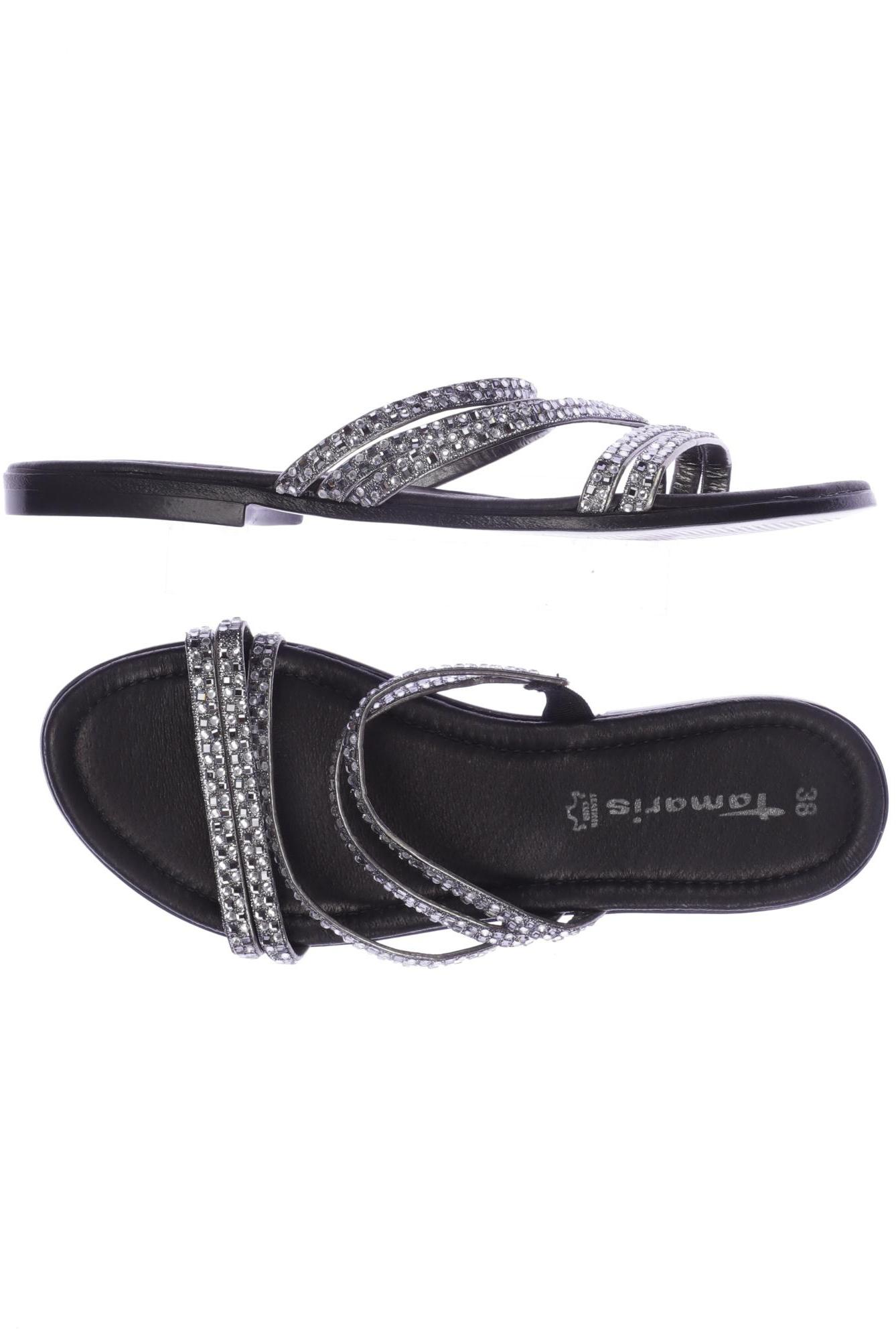 

Tamaris Damen Sandale, silber, Gr. 38