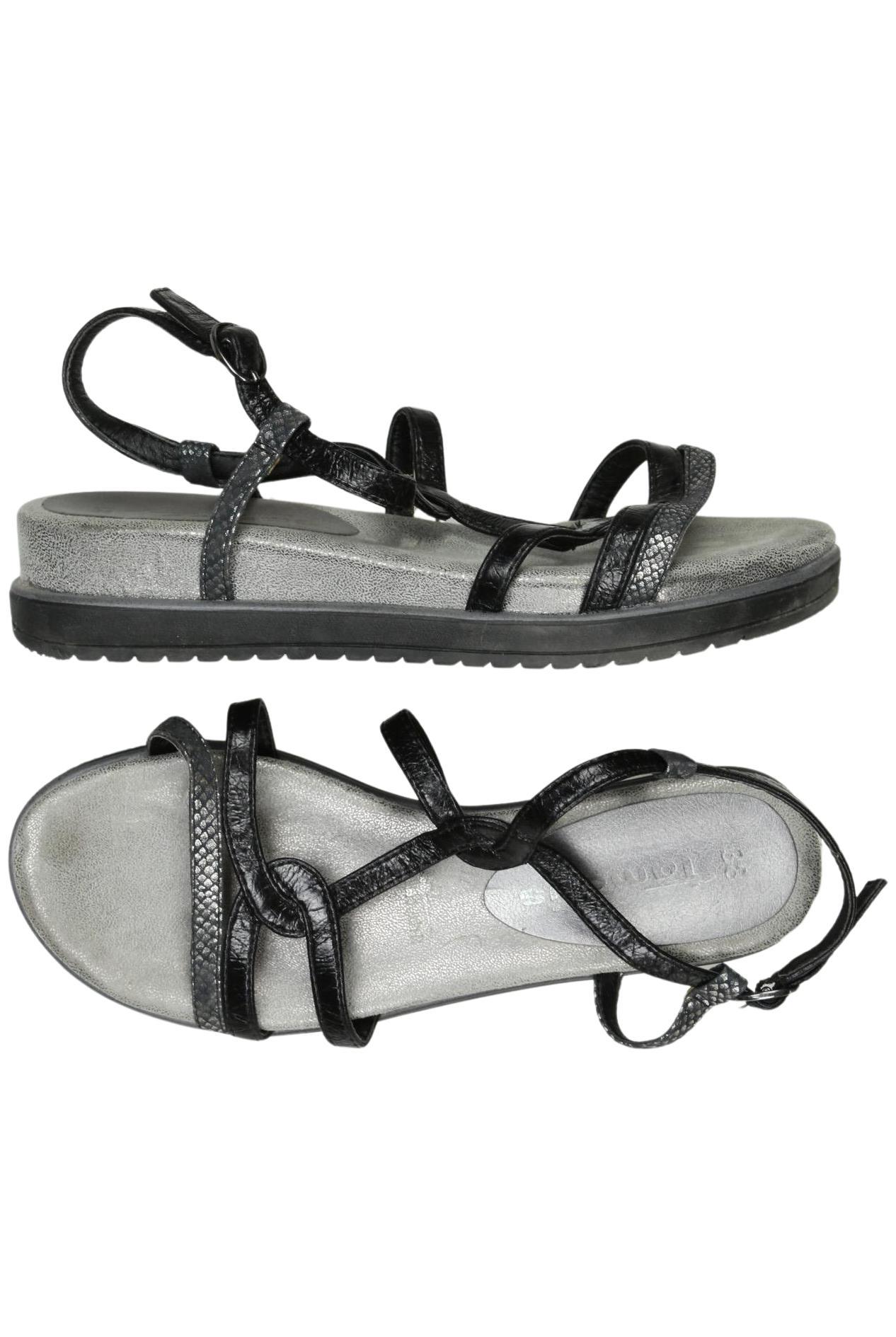 

Tamaris Damen Sandale, schwarz, Gr. 38