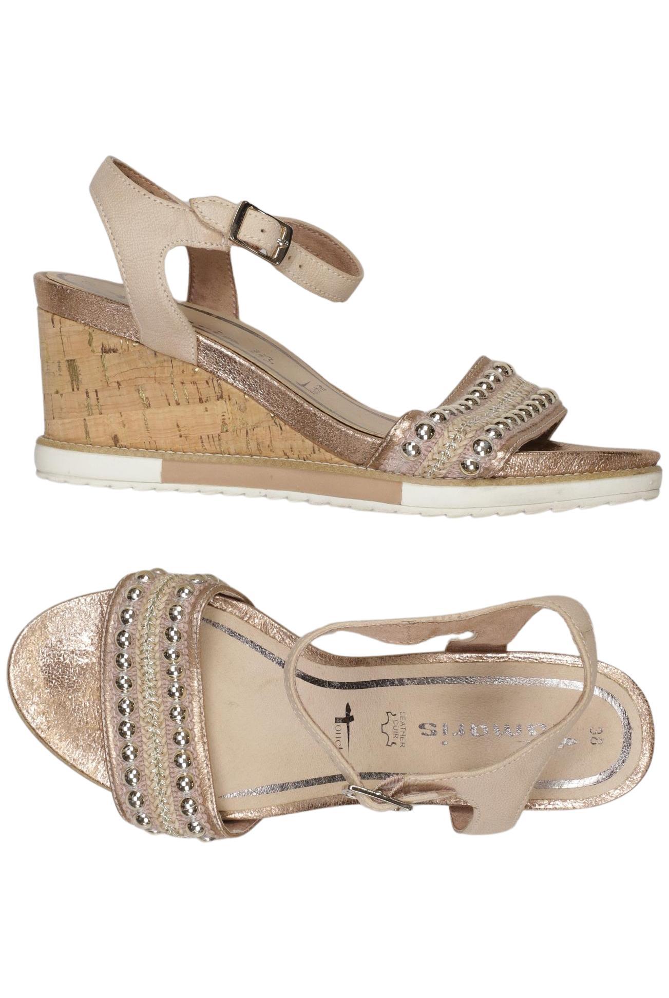 

Tamaris Damen Sandale, beige, Gr. 38