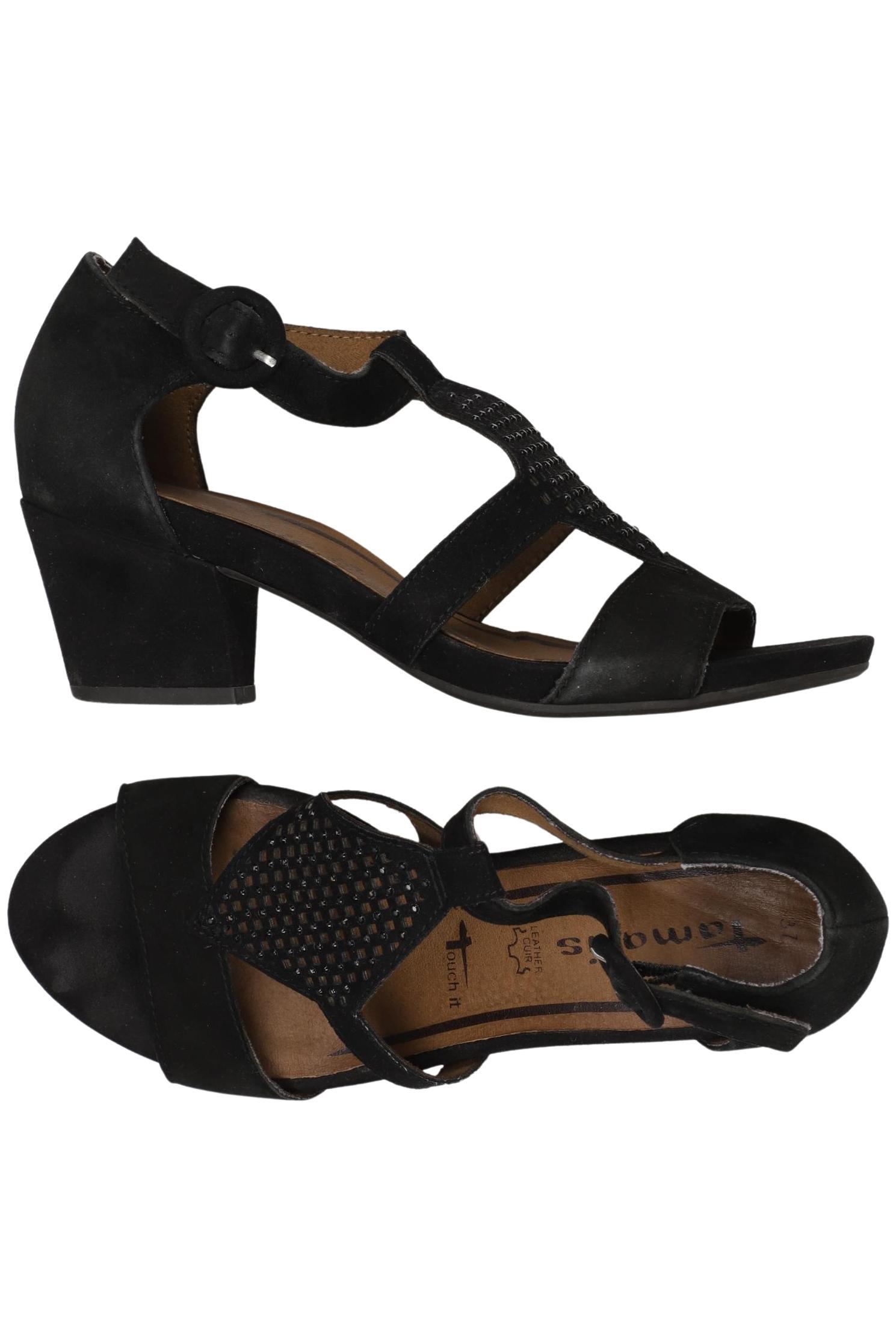 

Tamaris Damen Sandale, schwarz, Gr. 37