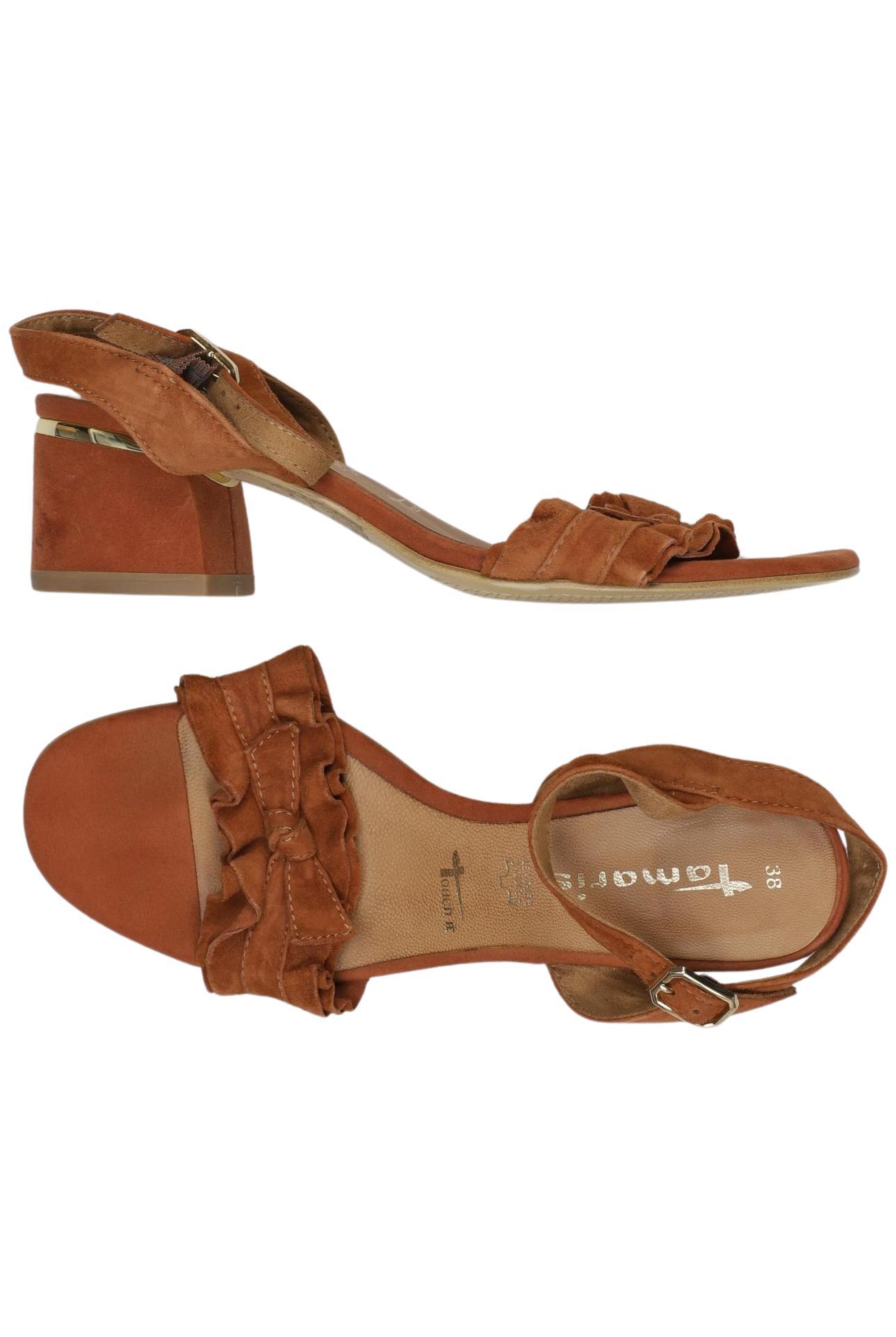 

Tamaris Damen Sandale, braun, Gr. 38