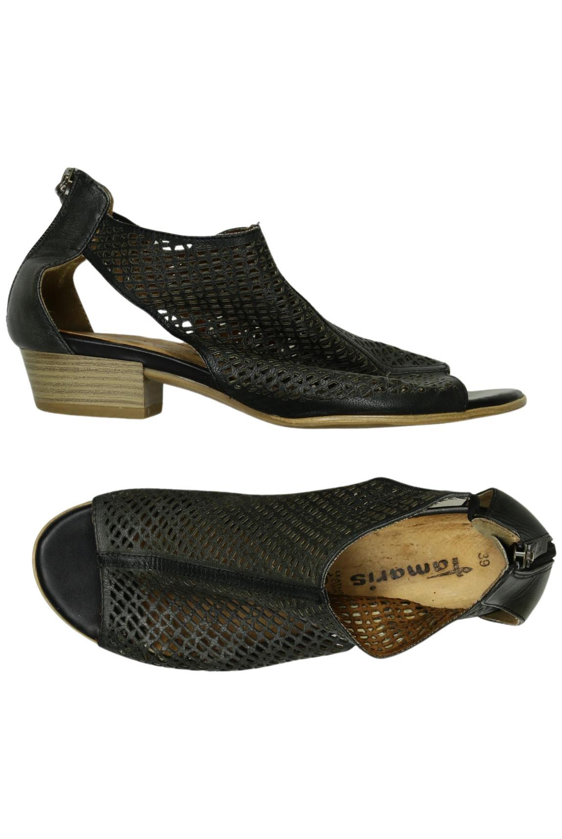 

Tamaris Damen Sandale, schwarz, Gr. 39