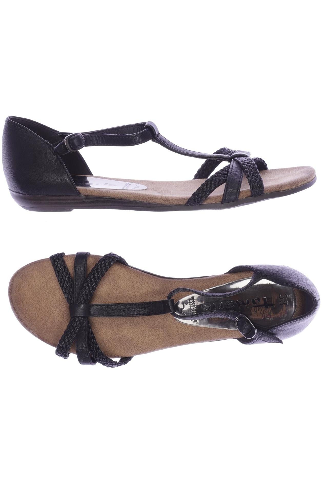 

Tamaris Damen Sandale, schwarz, Gr. 38