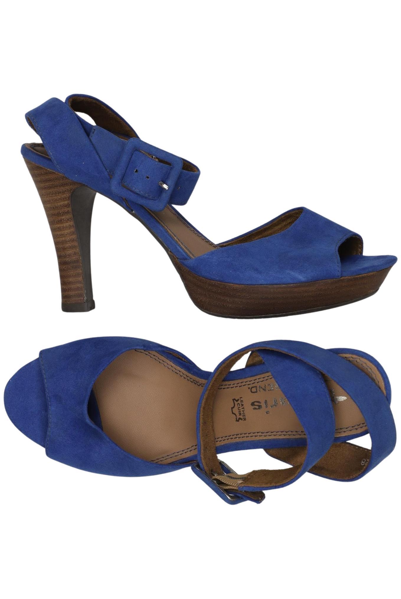 

Tamaris Damen Sandale, blau, Gr. 39