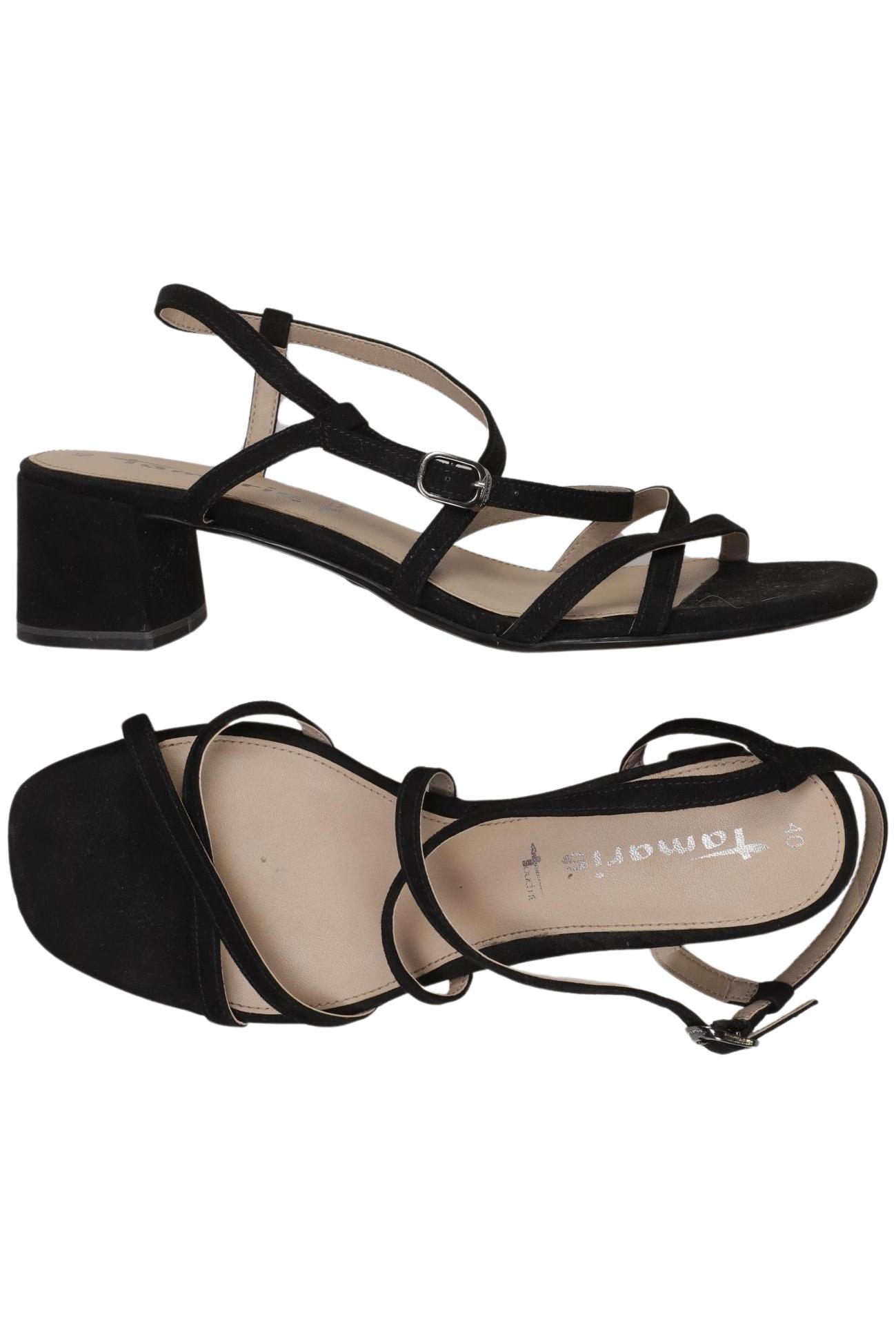 

Tamaris Damen Sandale, schwarz, Gr. 40