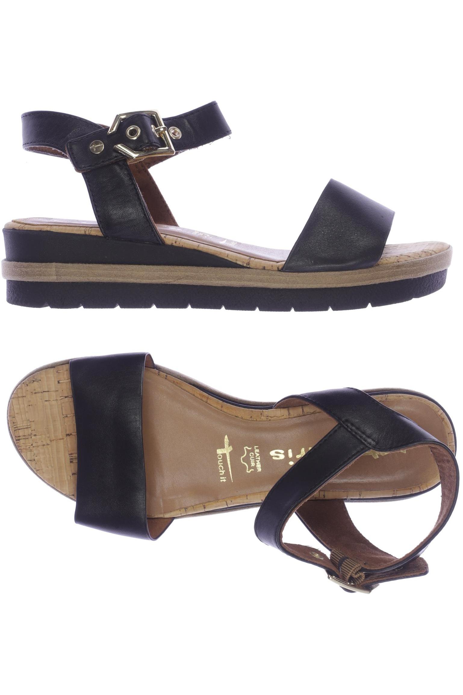

Tamaris Damen Sandale, schwarz
