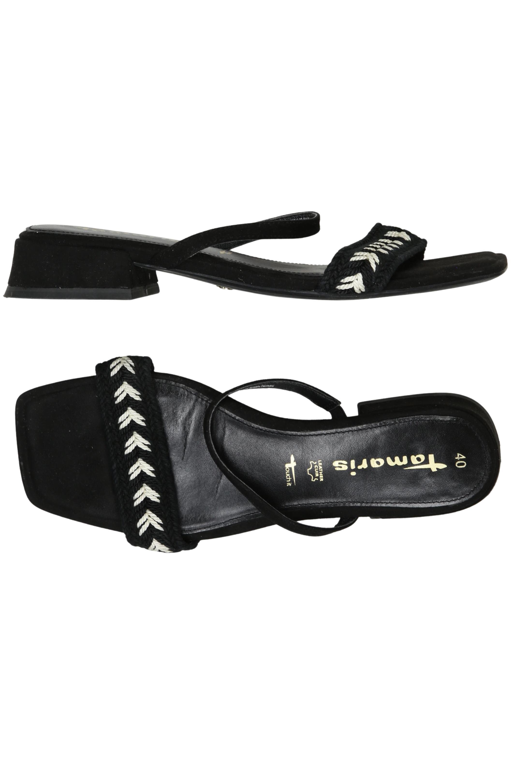 

Tamaris Damen Sandale, schwarz, Gr. 40