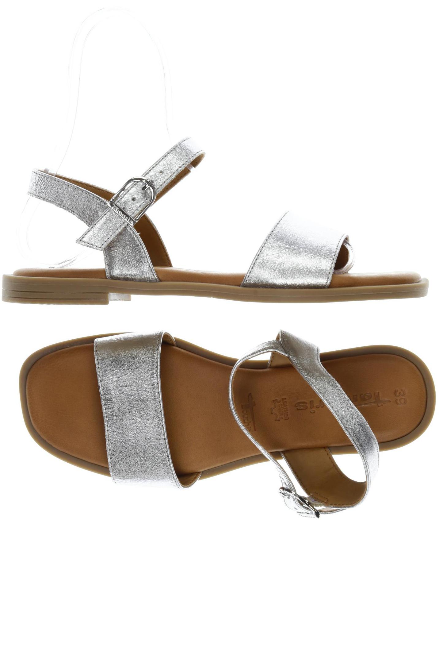 

Tamaris Damen Sandale, silber, Gr. 39
