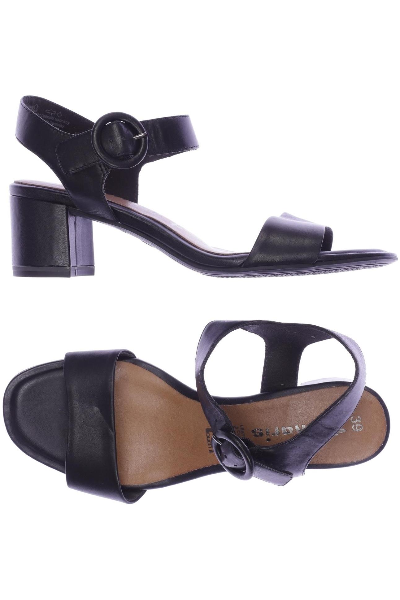 

Tamaris Damen Sandale, schwarz, Gr. 39