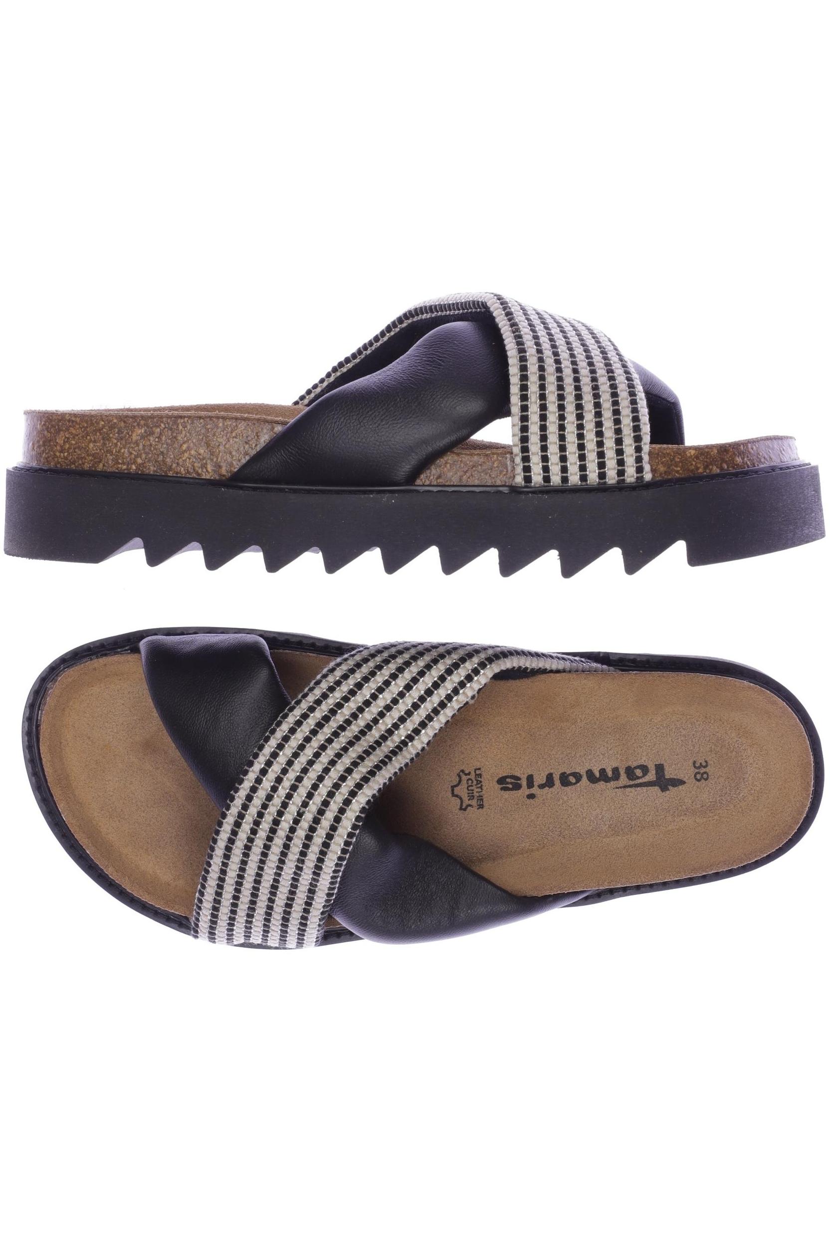 

Tamaris Damen Sandale, schwarz, Gr. 38