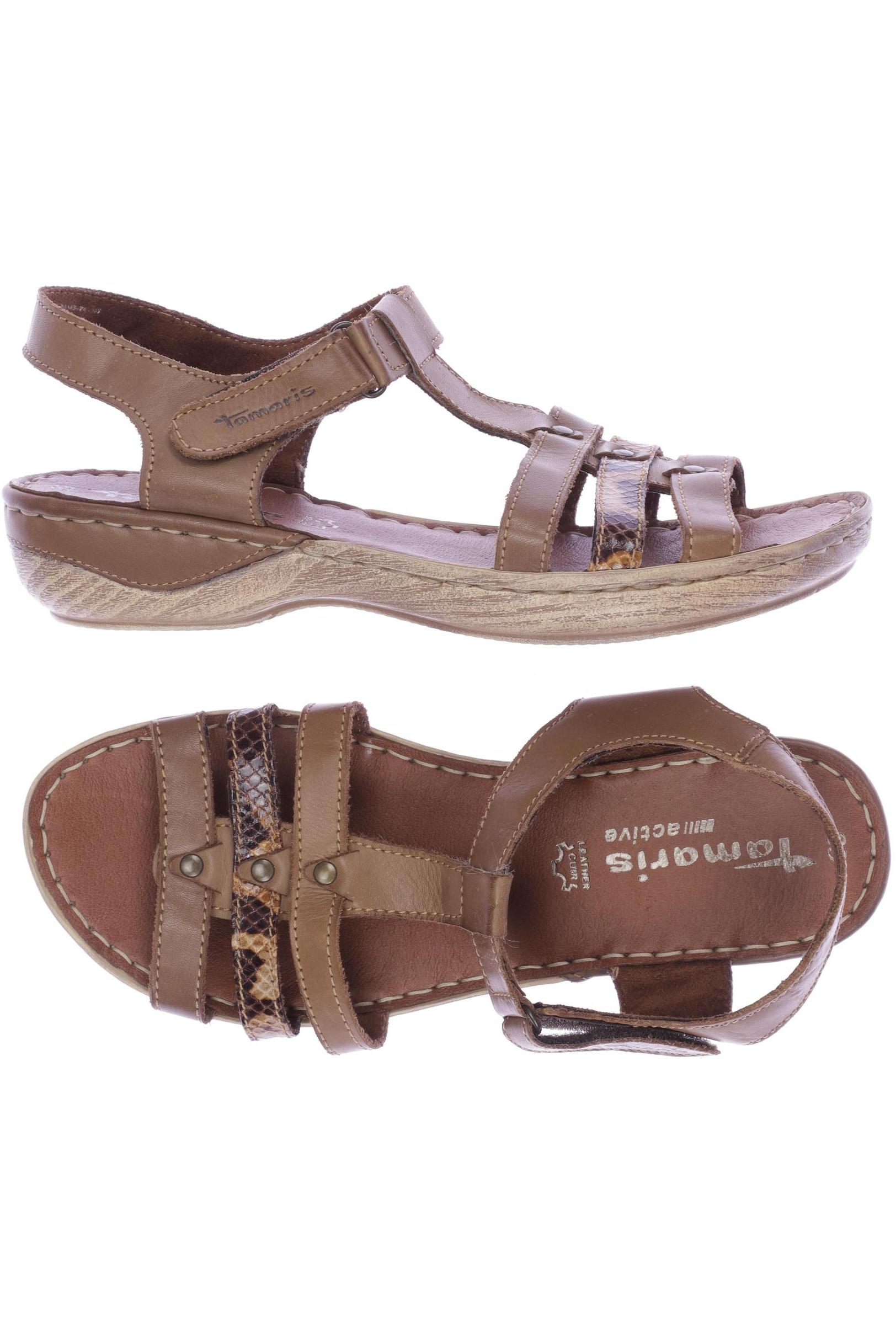 

Tamaris Damen Sandale, braun, Gr. 39