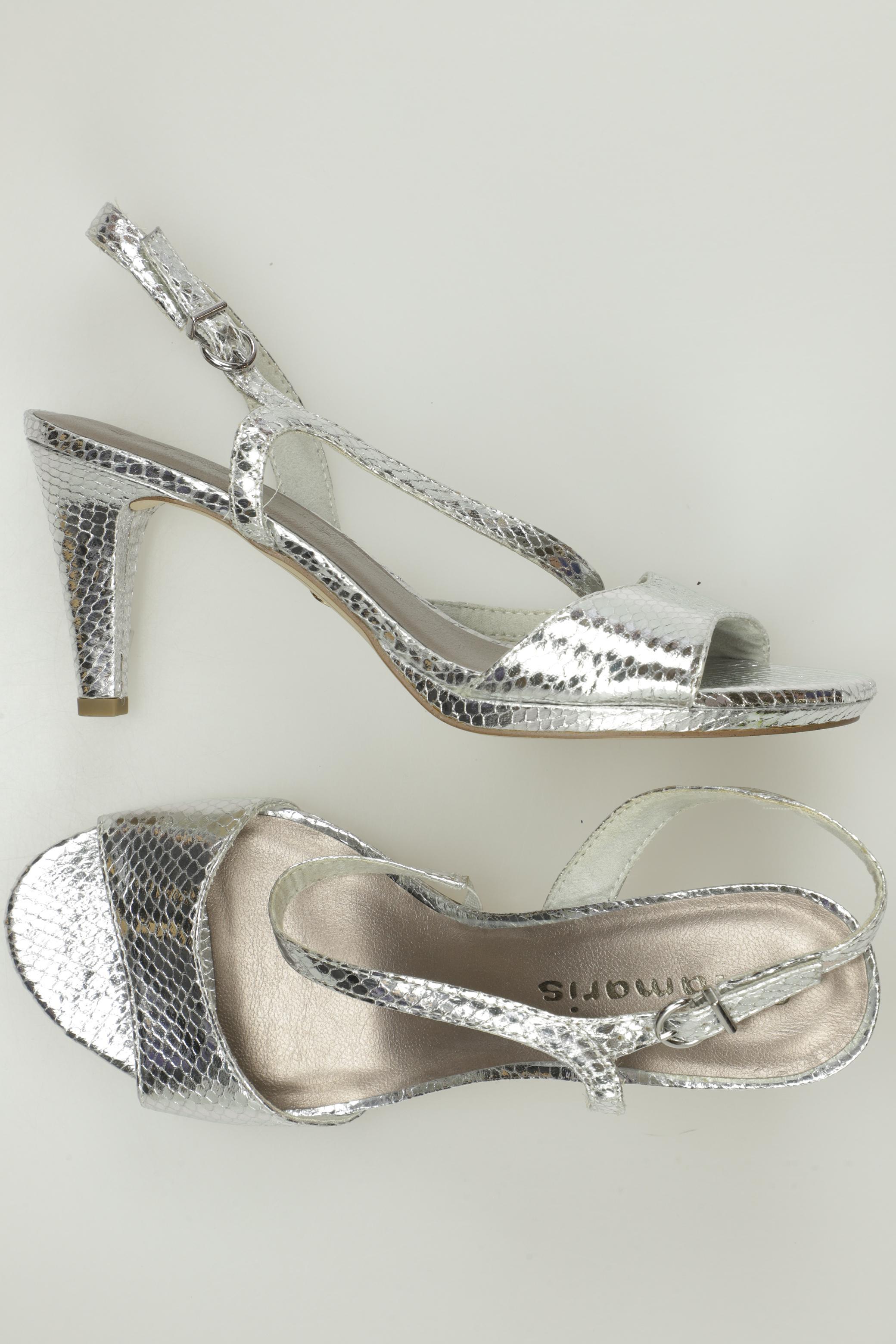 

Tamaris Damen Sandale, silber, Gr. 40