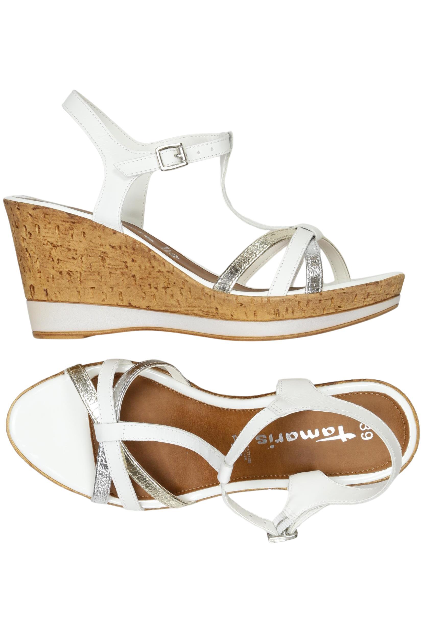 

Tamaris Damen Sandale, weiß, Gr. 39