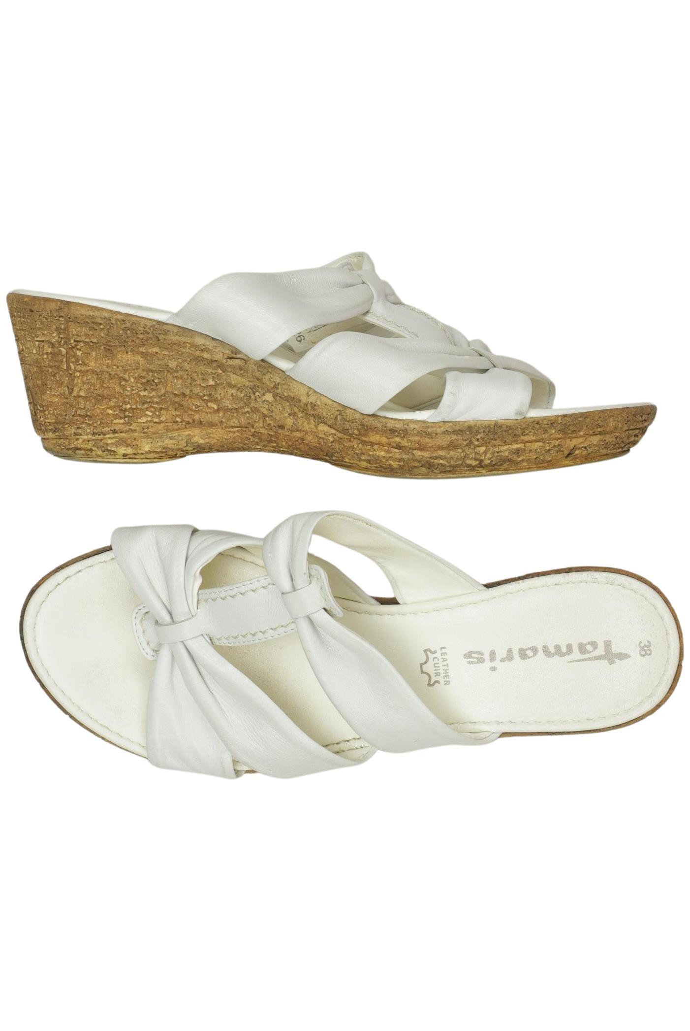 

Tamaris Damen Sandale, weiß, Gr. 38