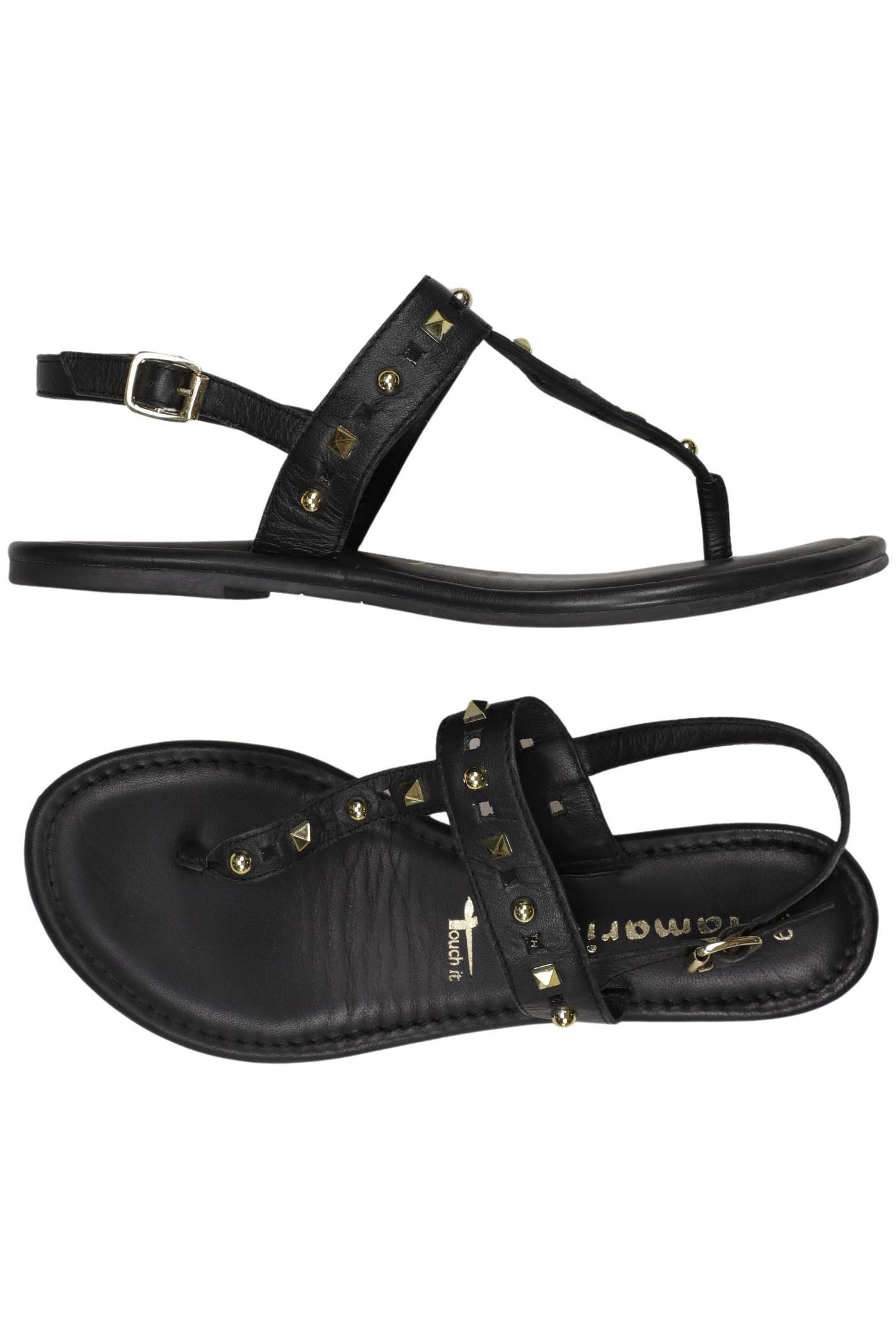 

Tamaris Damen Sandale, schwarz, Gr. 39