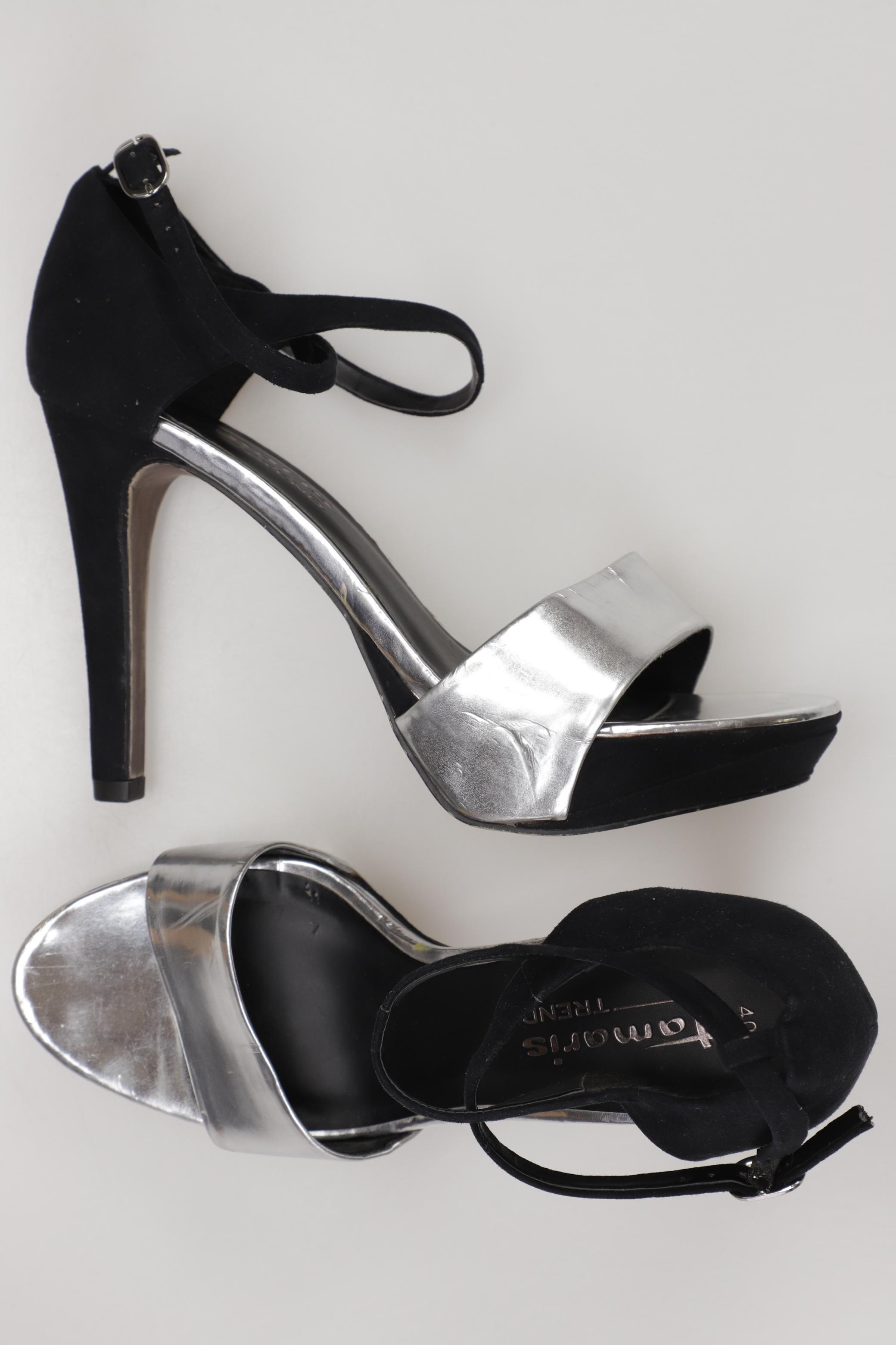 

Tamaris Damen Sandale, silber, Gr. 40