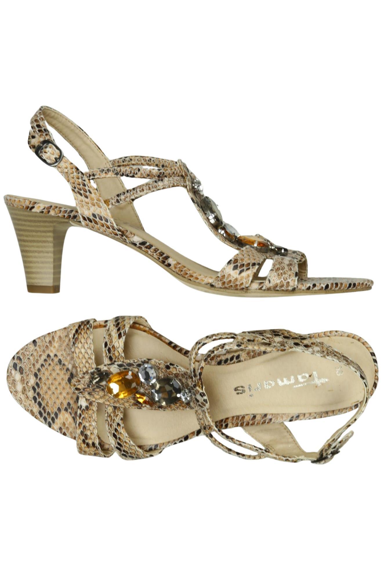 

Tamaris Damen Sandale, beige, Gr. 38