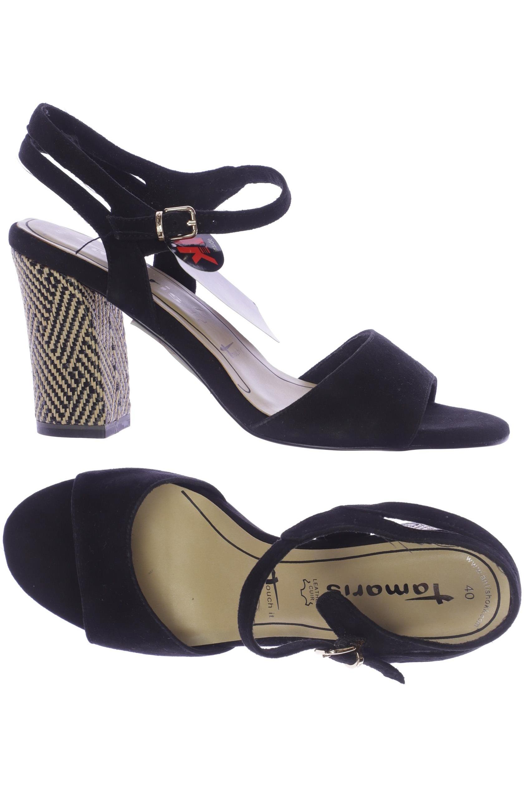 

Tamaris Damen Sandale, schwarz, Gr. 40