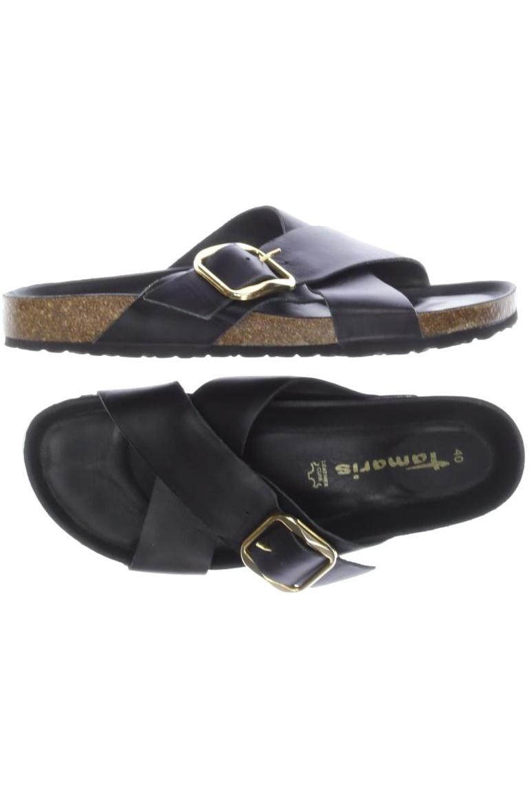 

Tamaris Damen Sandale, schwarz, Gr. 40