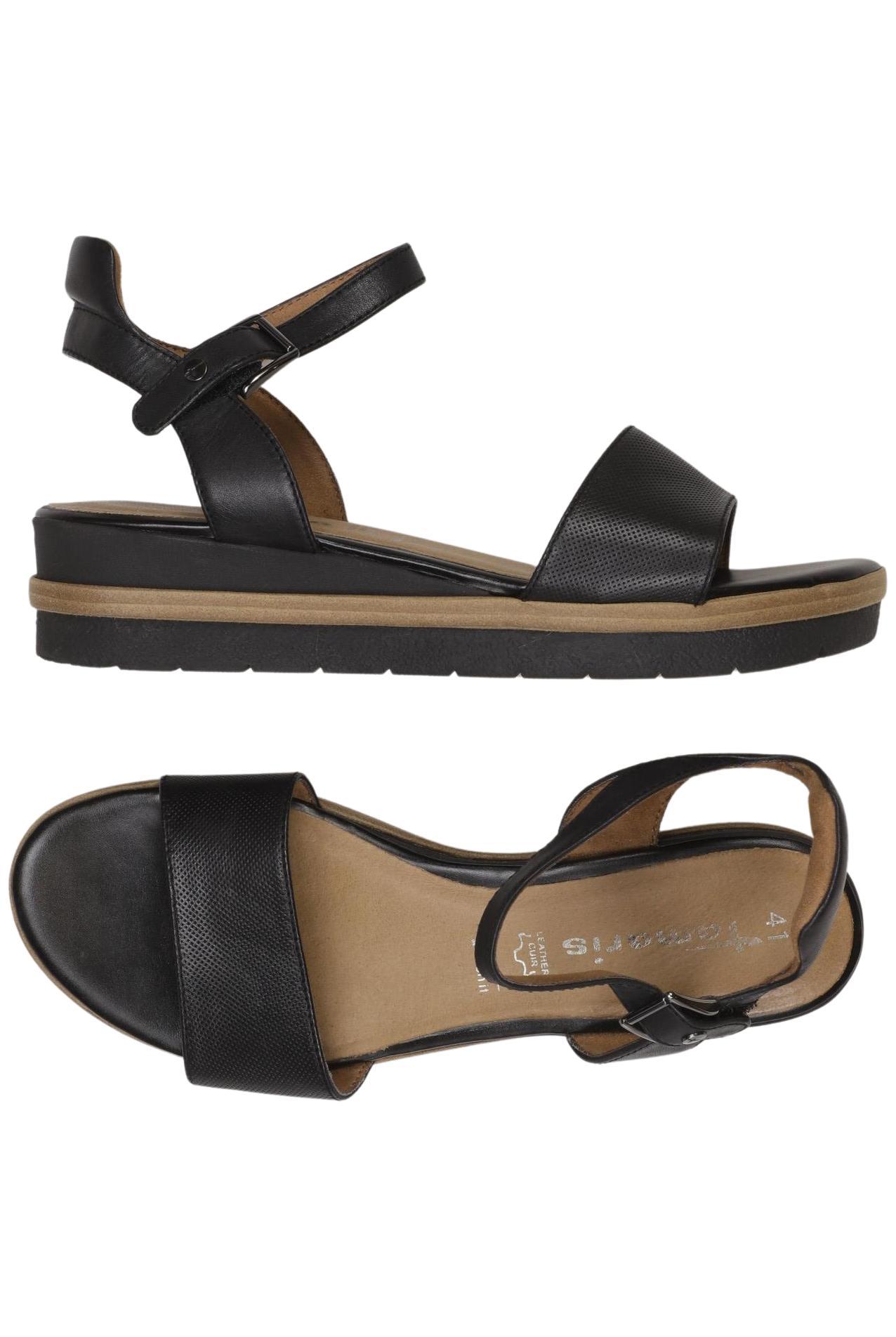

Tamaris Damen Sandale, schwarz, Gr. 41