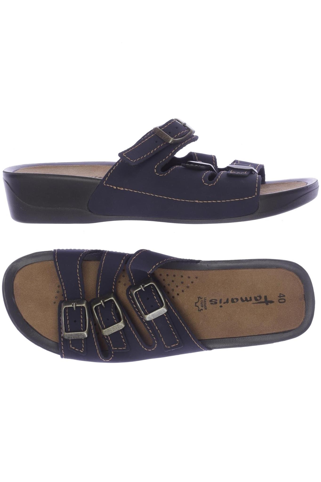 

Tamaris Damen Sandale, marineblau, Gr. 40