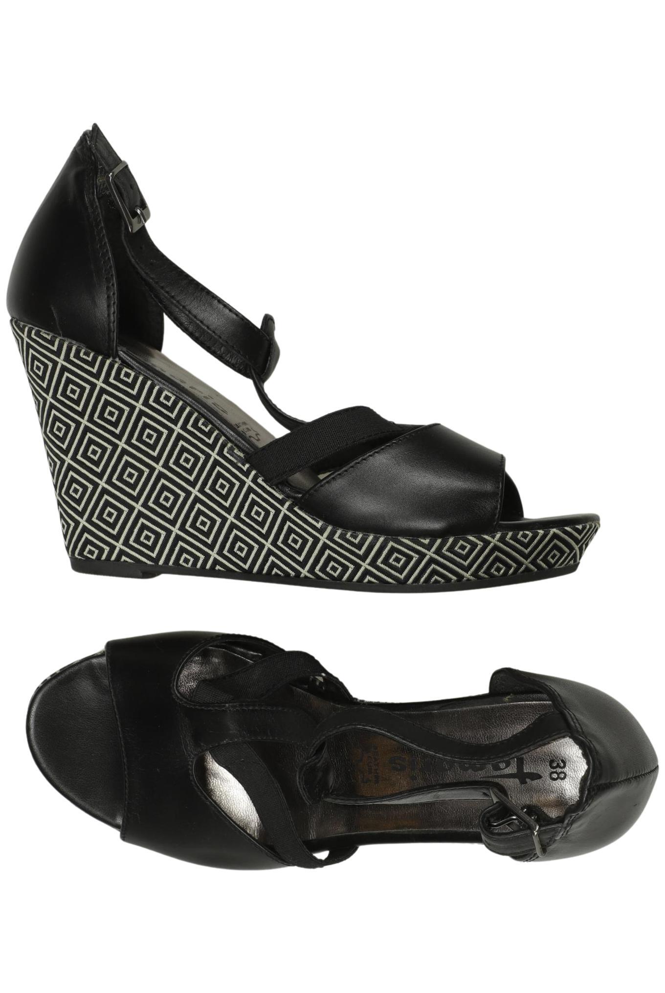 

Tamaris Damen Sandale, schwarz, Gr. 38