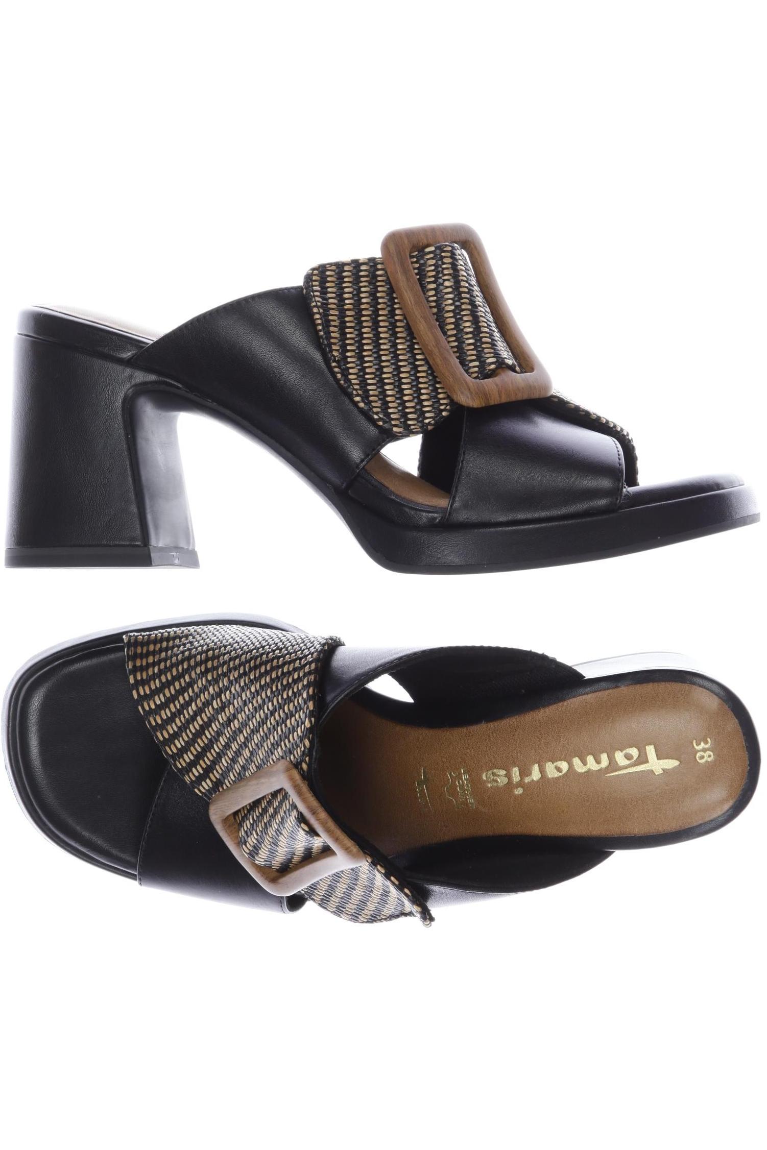 

Tamaris Damen Sandale, schwarz, Gr. 38
