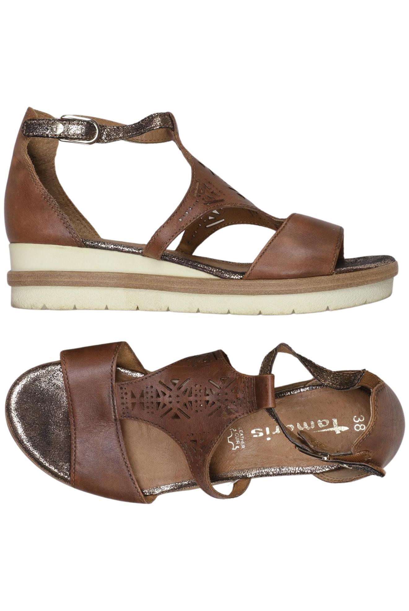 

Tamaris Damen Sandale, braun, Gr. 38