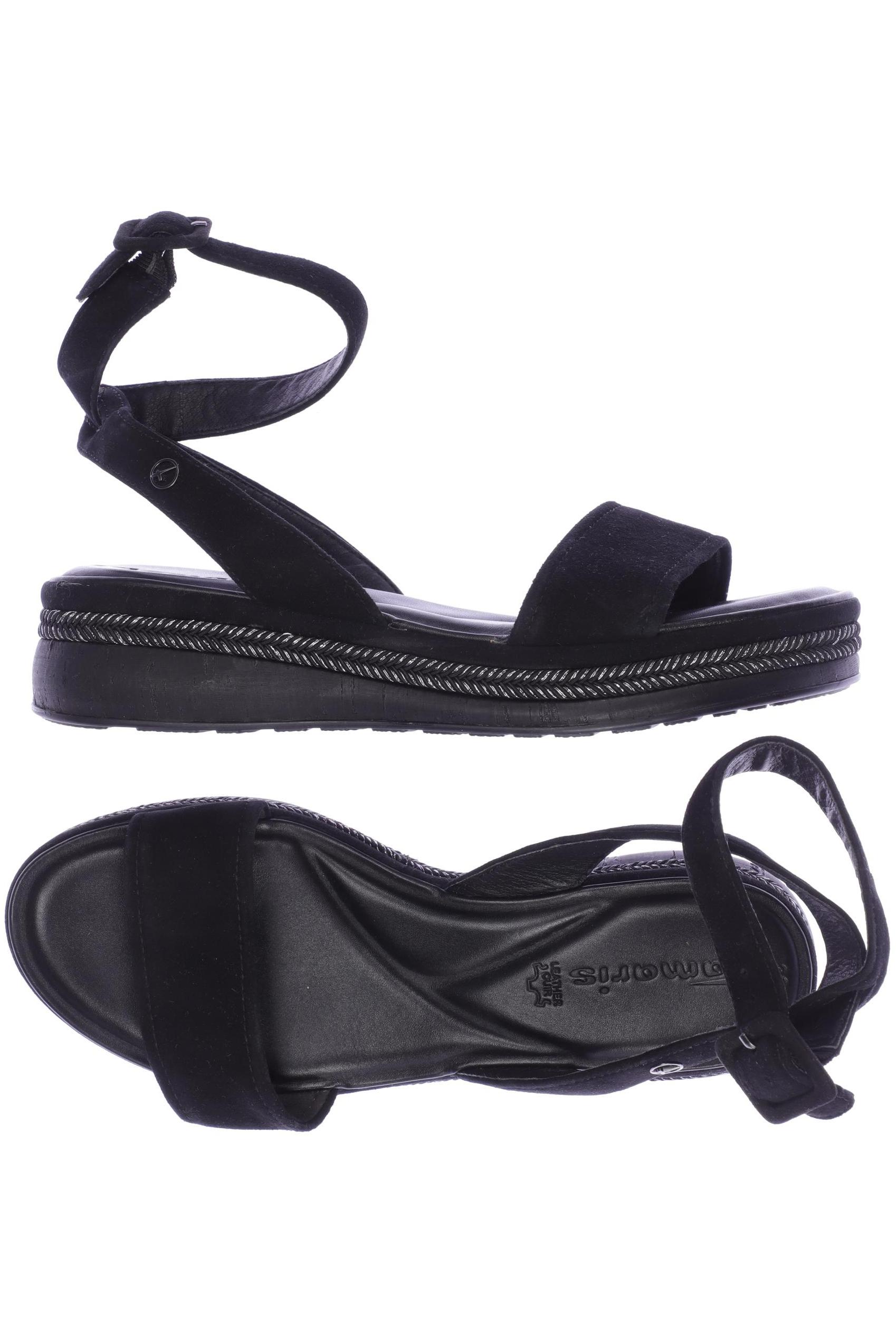 

Tamaris Damen Sandale, schwarz, Gr. 38