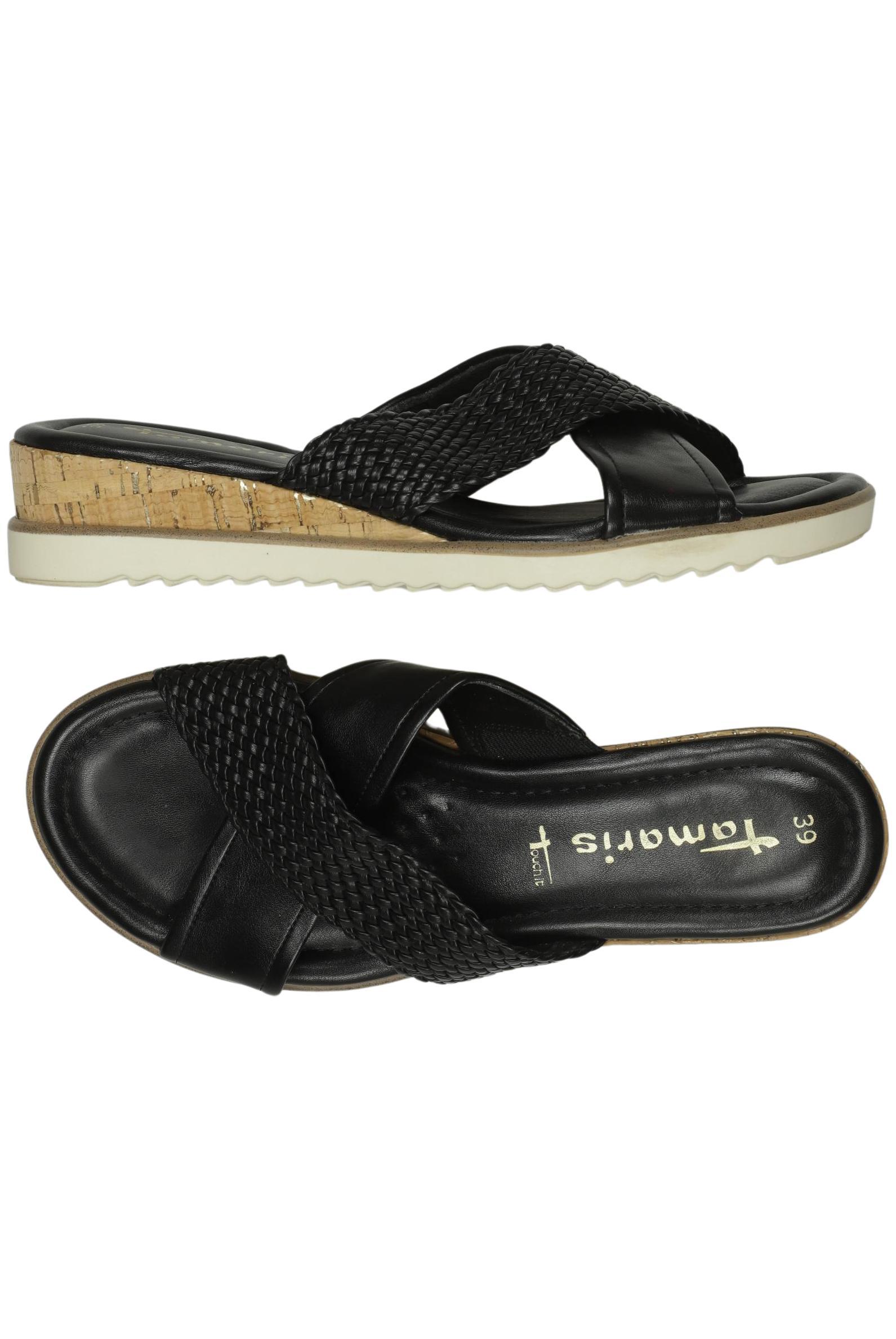 

Tamaris Damen Sandale, schwarz, Gr. 39