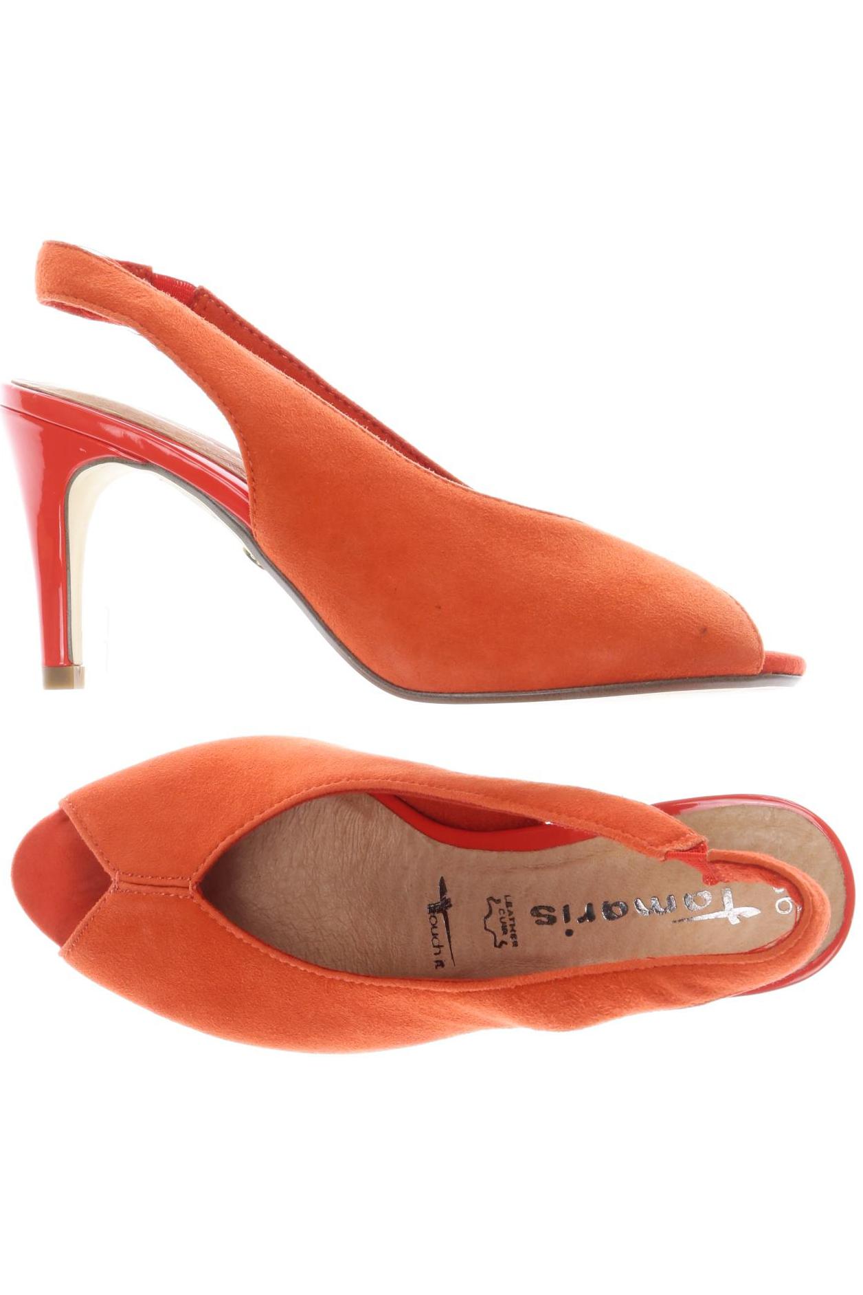 

Tamaris Damen Sandale, orange, Gr. 36