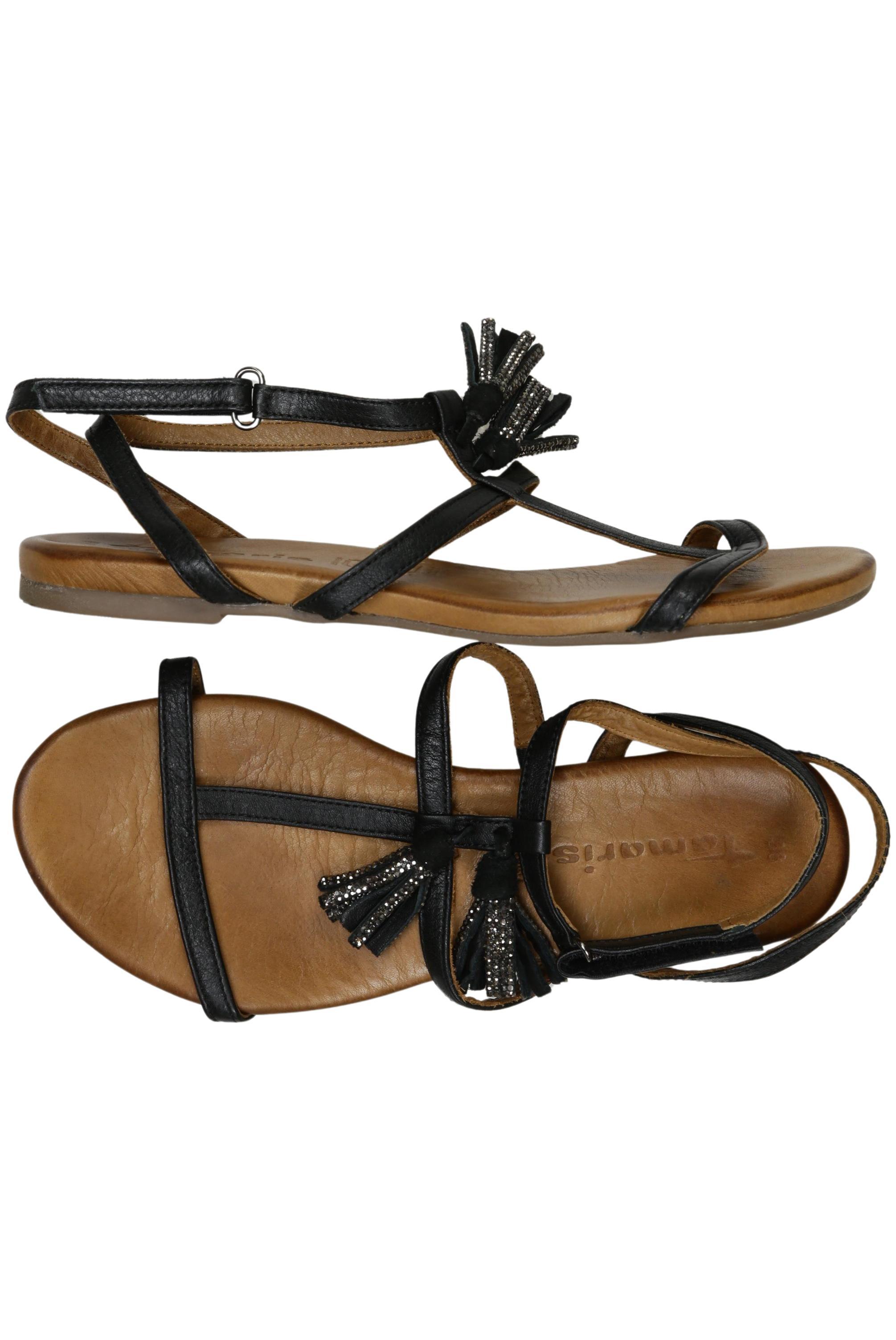 

Tamaris Damen Sandale, schwarz, Gr. 38