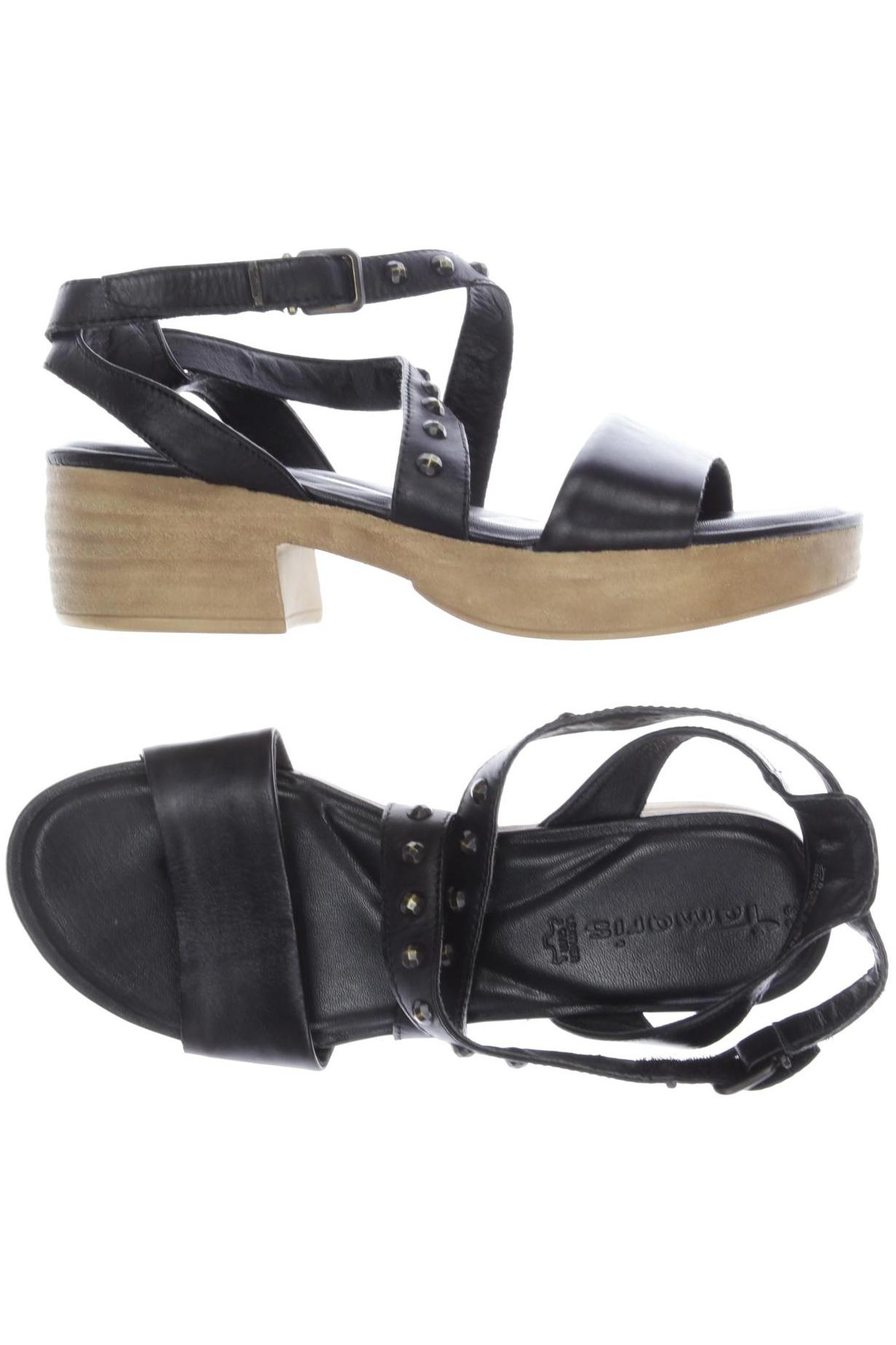 

Tamaris Damen Sandale, schwarz, Gr. 39