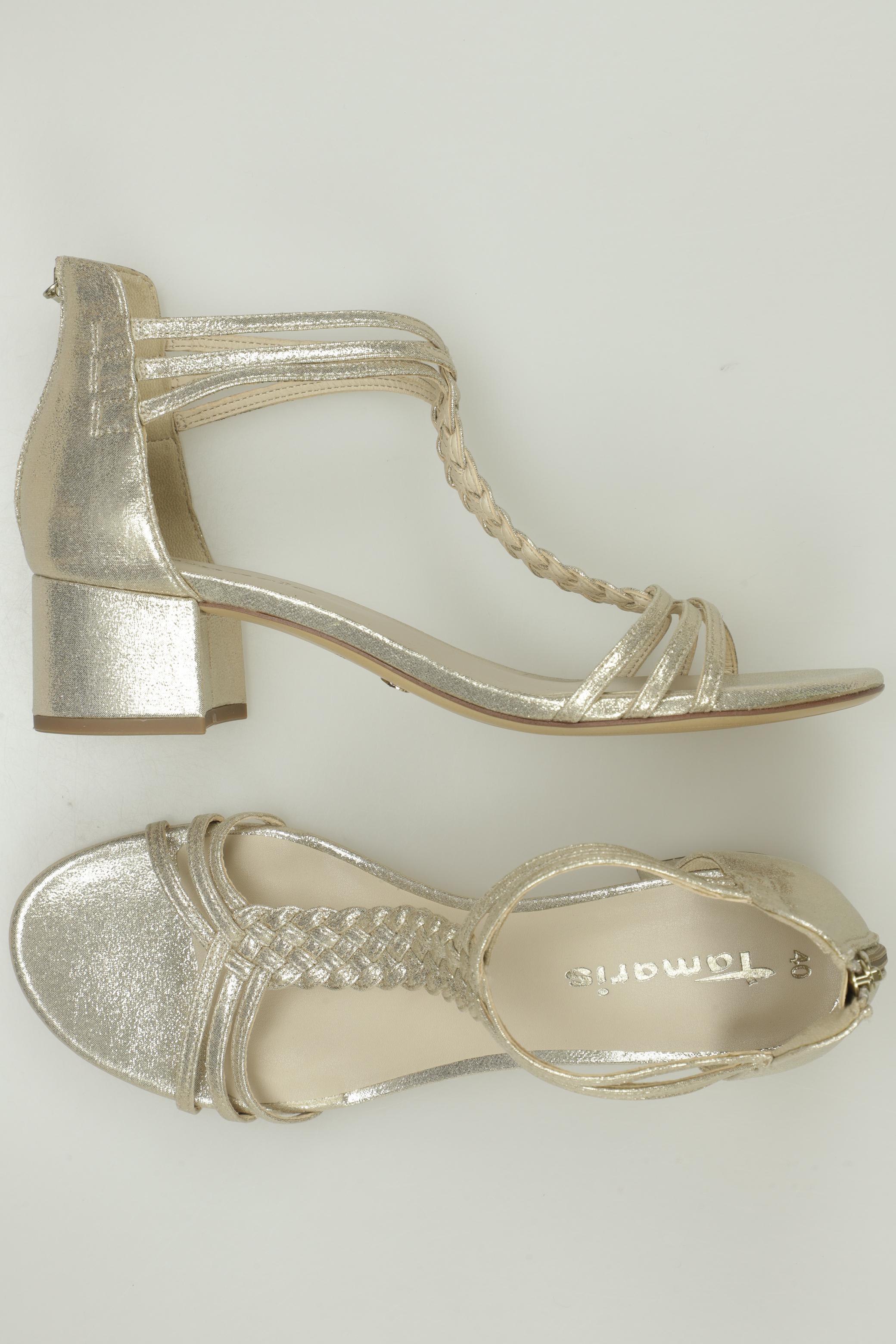 

Tamaris Damen Sandale, gold, Gr. 40