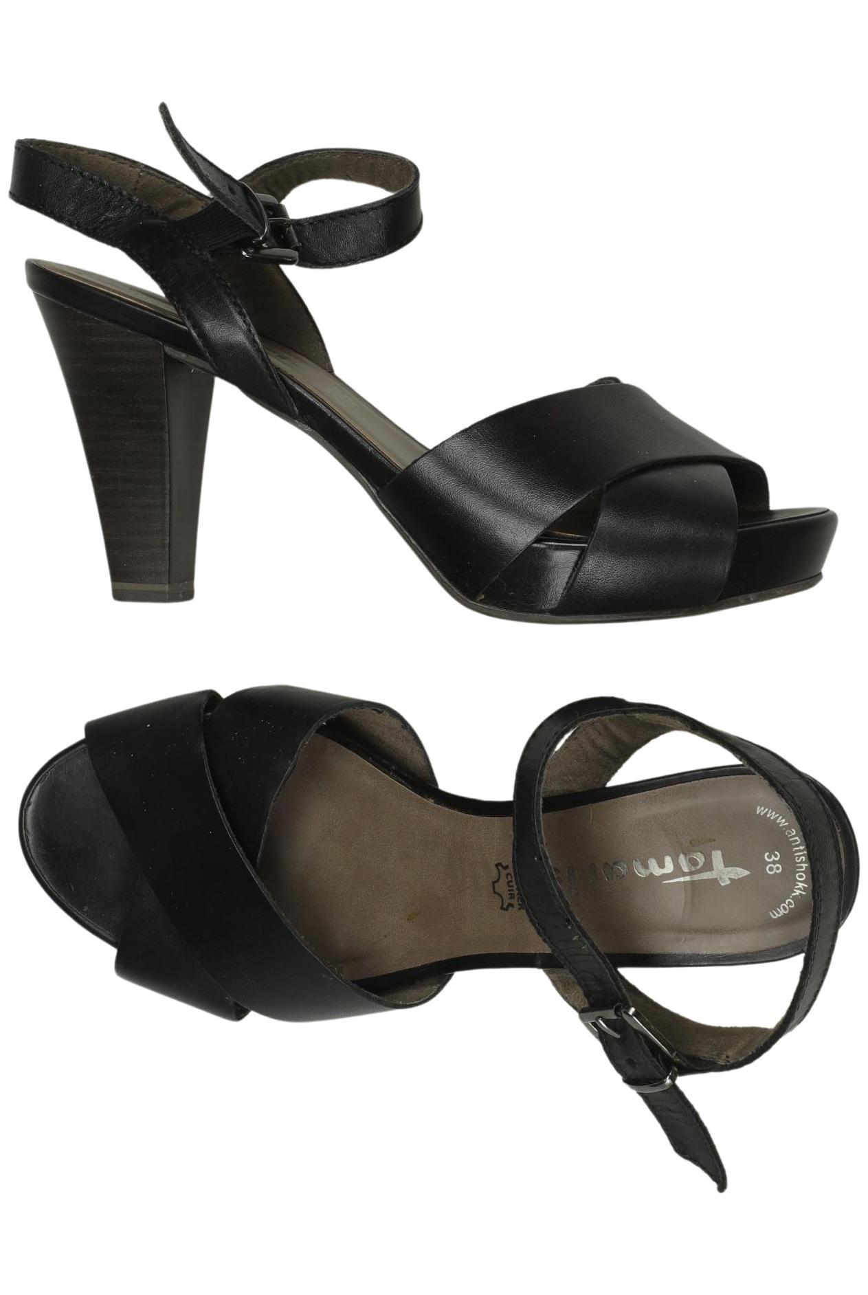 

Tamaris Damen Sandale, schwarz, Gr. 38