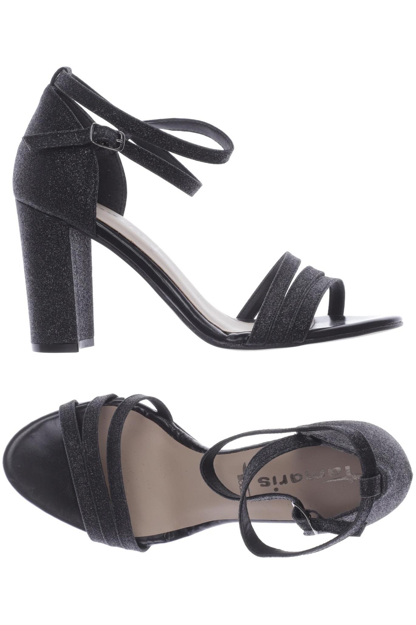 

Tamaris Damen Sandale, schwarz, Gr. 38