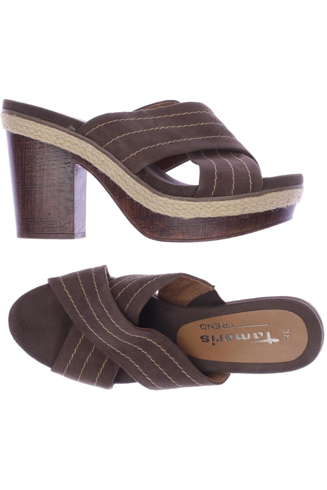 

Tamaris Damen Sandale, braun, Gr. 38